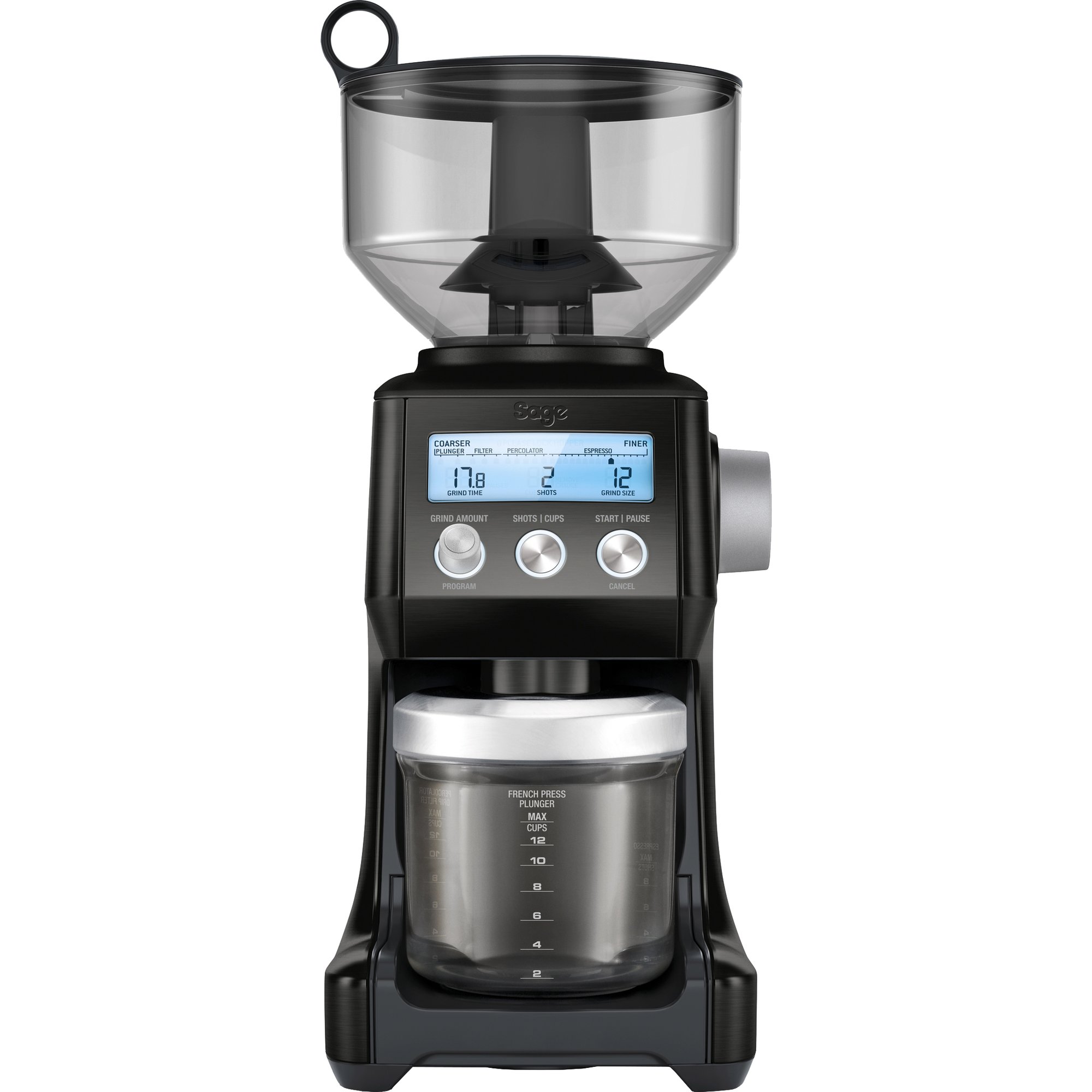 Läs mer om Sage BCG820BST The Smart Grinder Pro kaffekvarn koksgrå