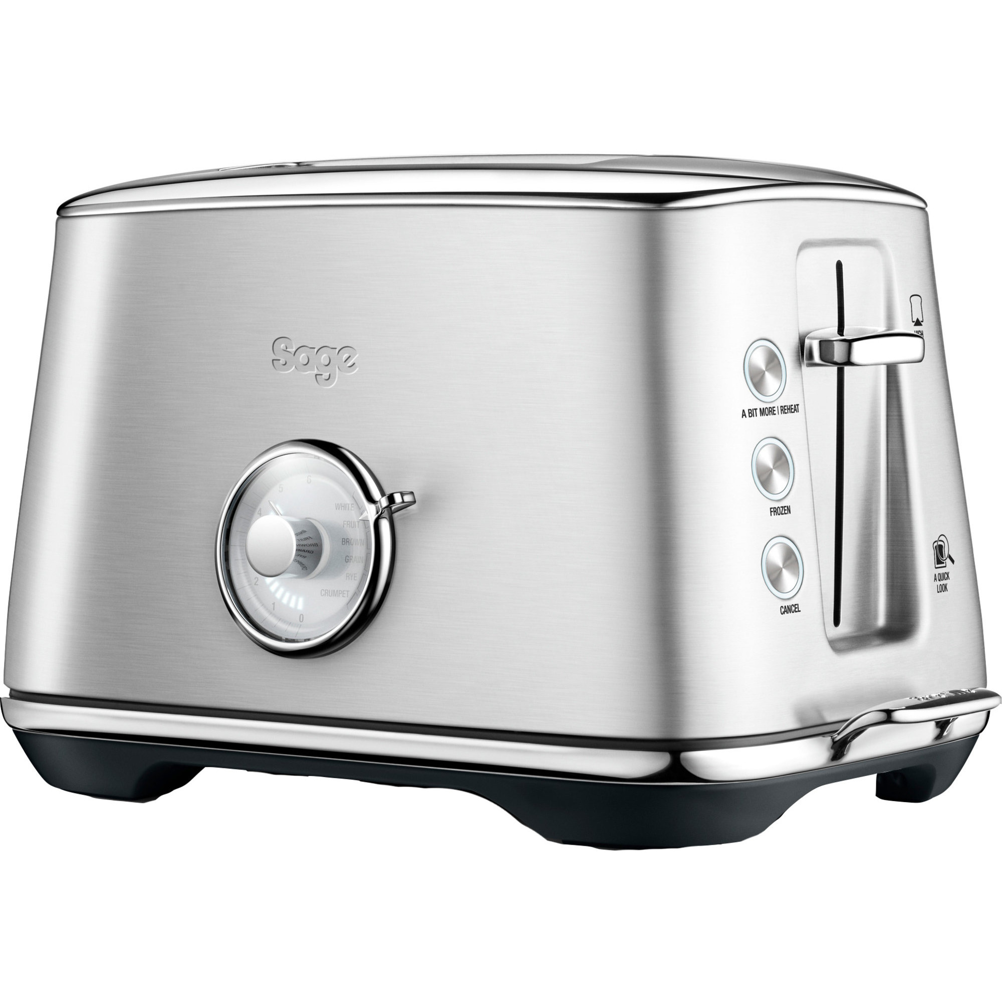 Sage BTA735 The Luxe Toast Select toaster, børstet stål