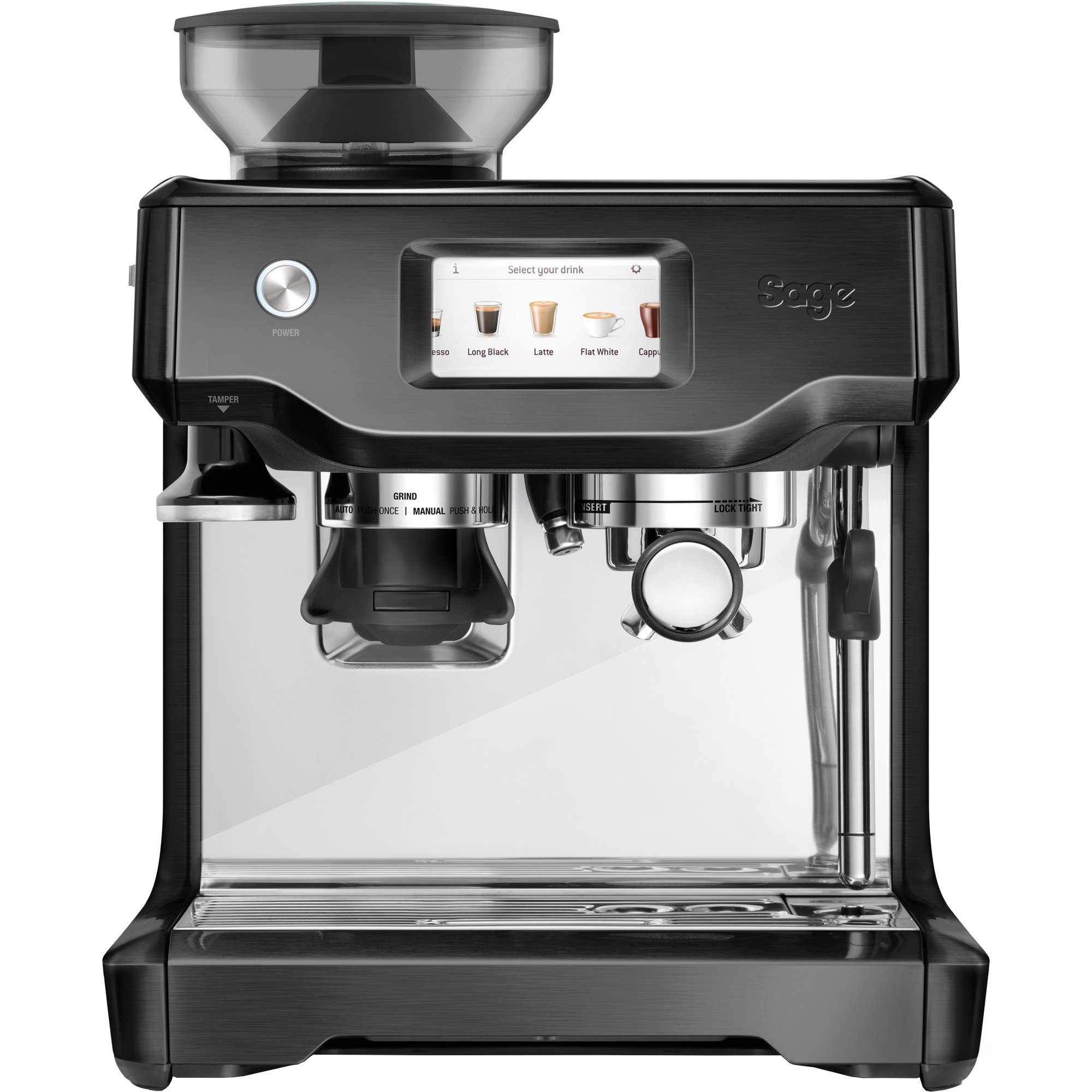 Läs mer om Sage SES880BST The Barista Touch Espressomaskin, koksgrå