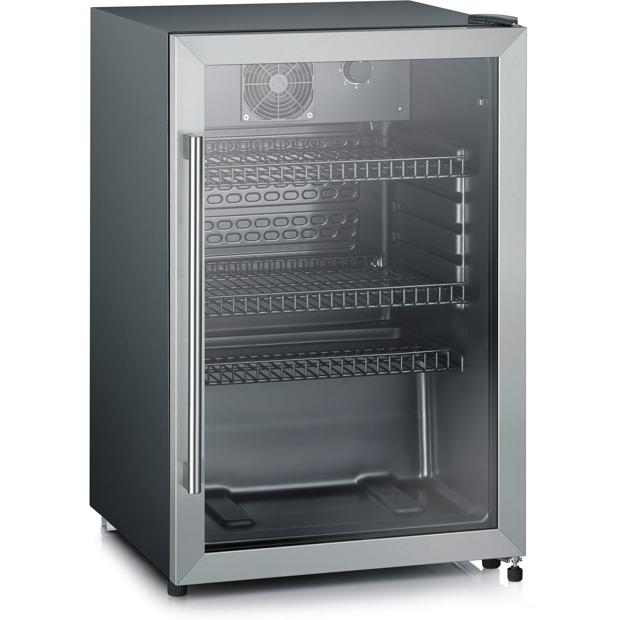 Severin Køleskab med glasdør, 118 liter