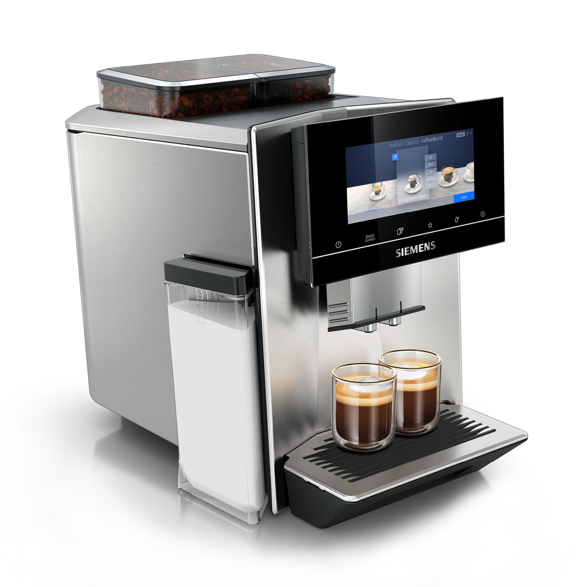 Läs mer om Siemens EQ900 Helautomatisk espressomaskin, rostfritt stål