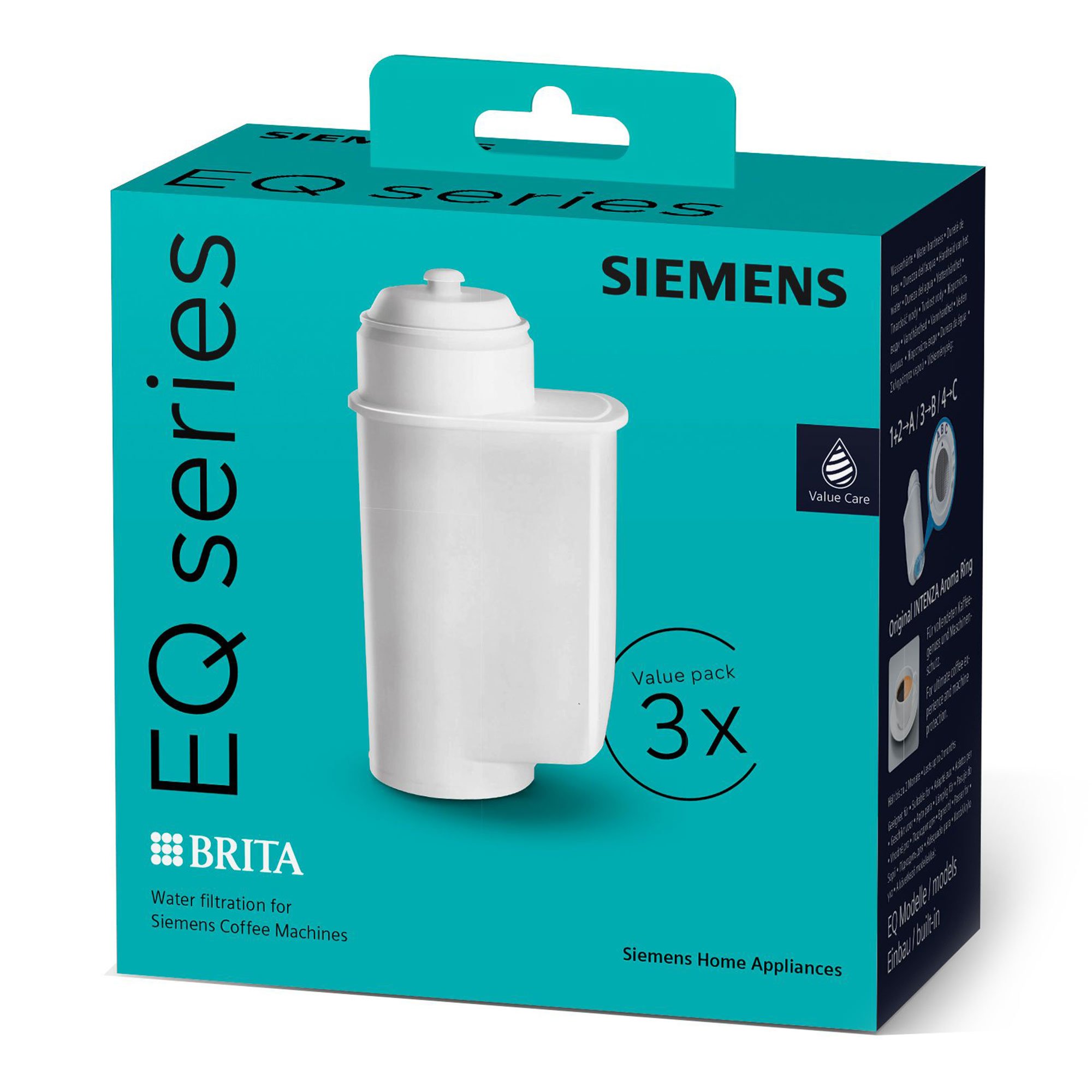 Siemens Vattenfilter till Espresso Brita, 3 st
