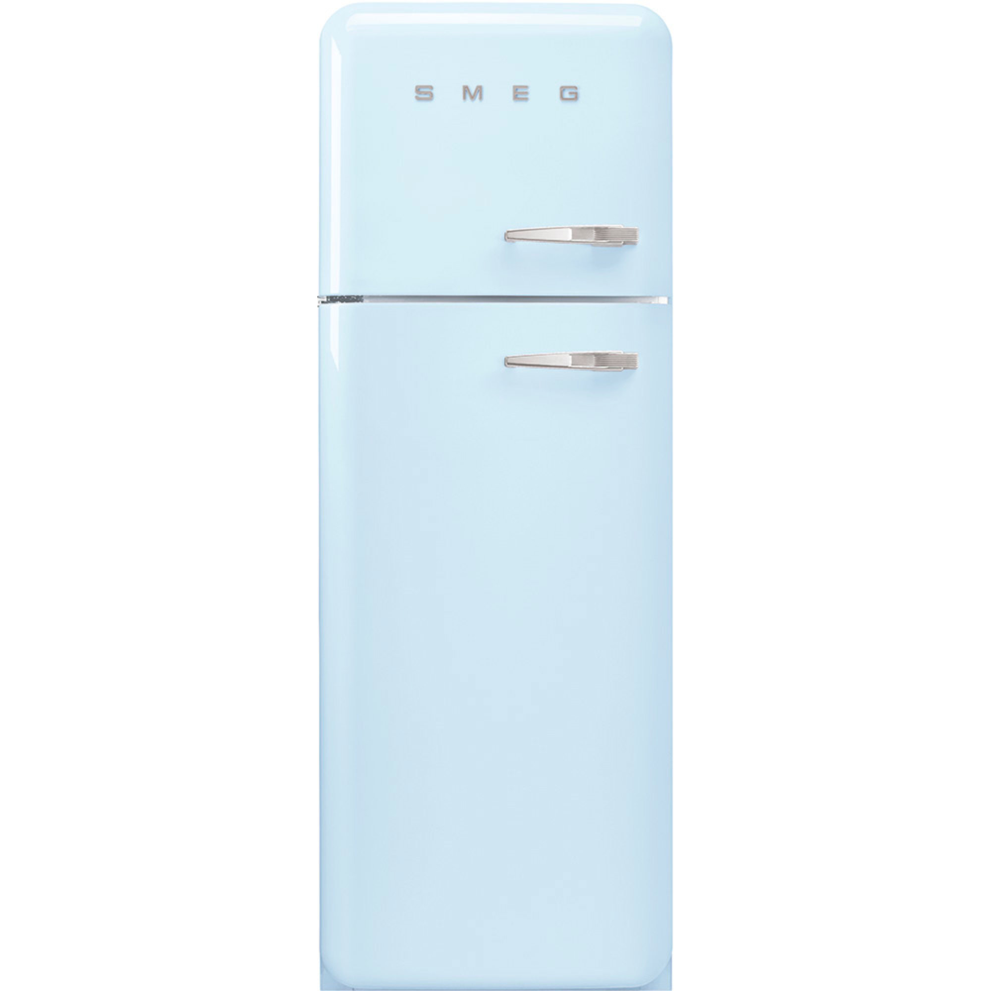 Smeg 172cm Venstrehengt Kjøle/Fryseskap i 50’er Retro Design Pastellblå