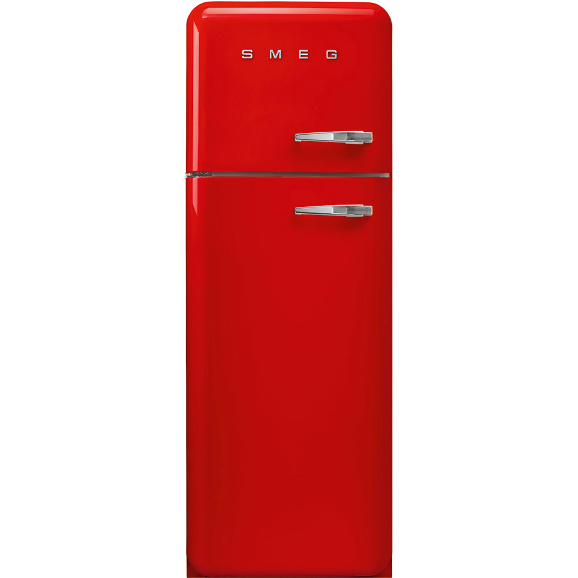 Smeg 172cm Venstrehengt Kjøle/Fryseskap i 50’er Retro Design Rød