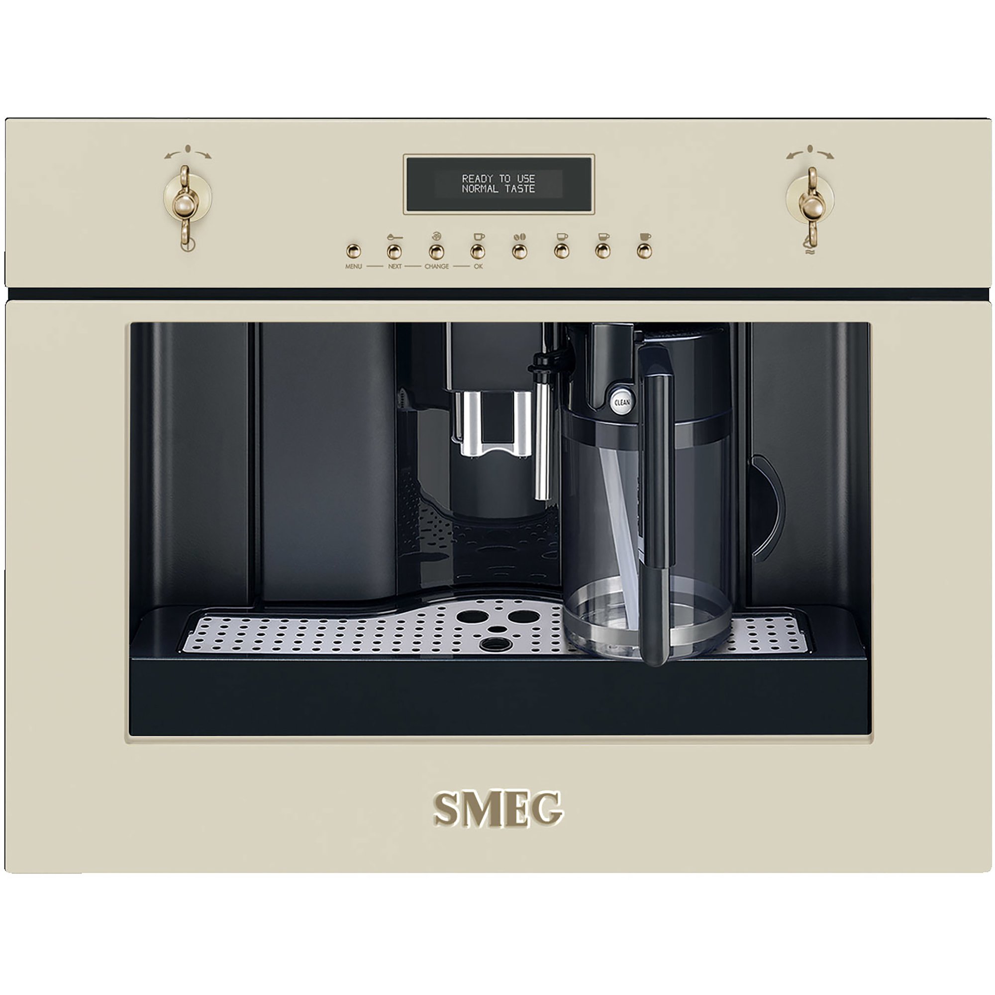 #1 - Smeg 60 cm indbygget kaffemaskine i creme