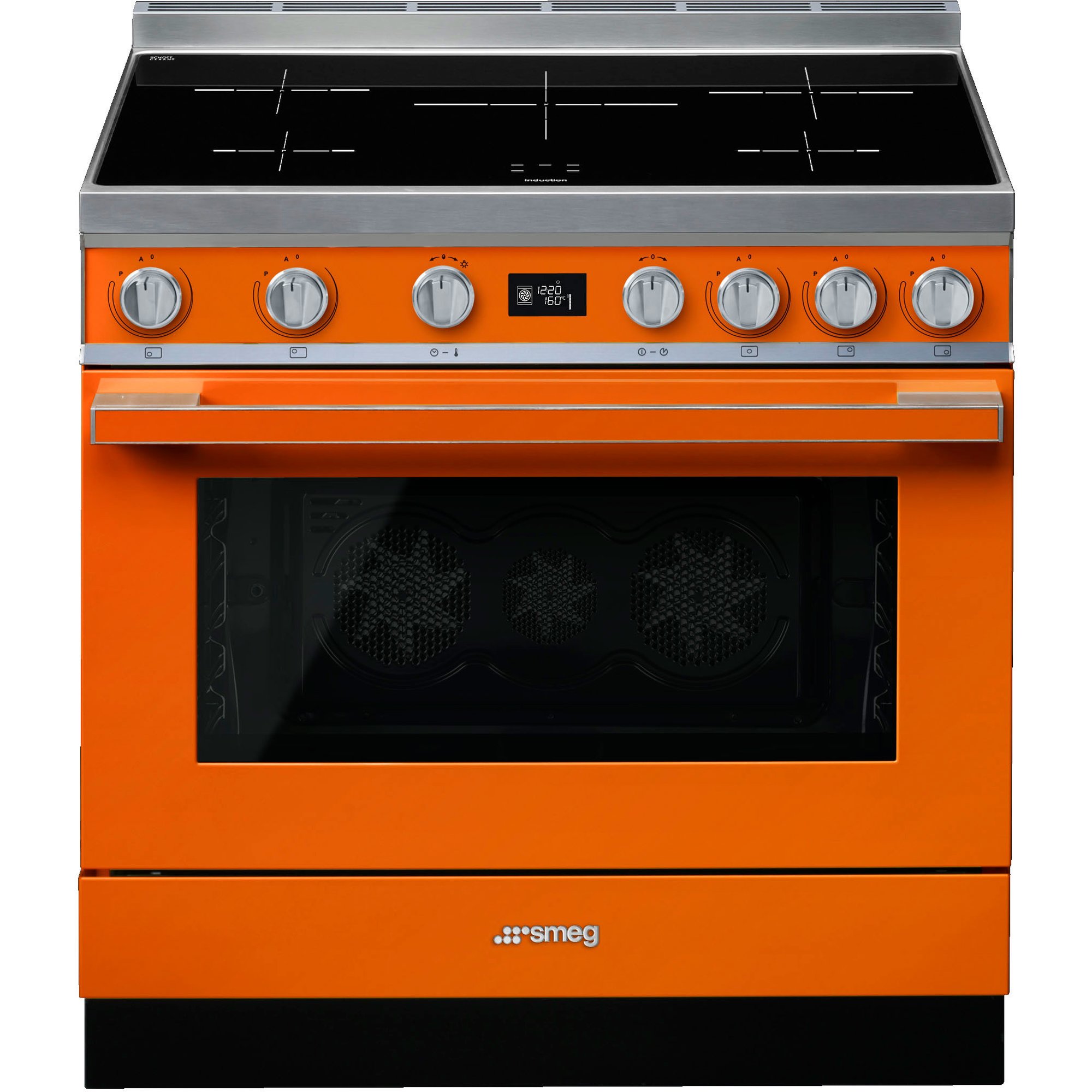 Smeg CPF9IPOR Portofino induktionsspis orange