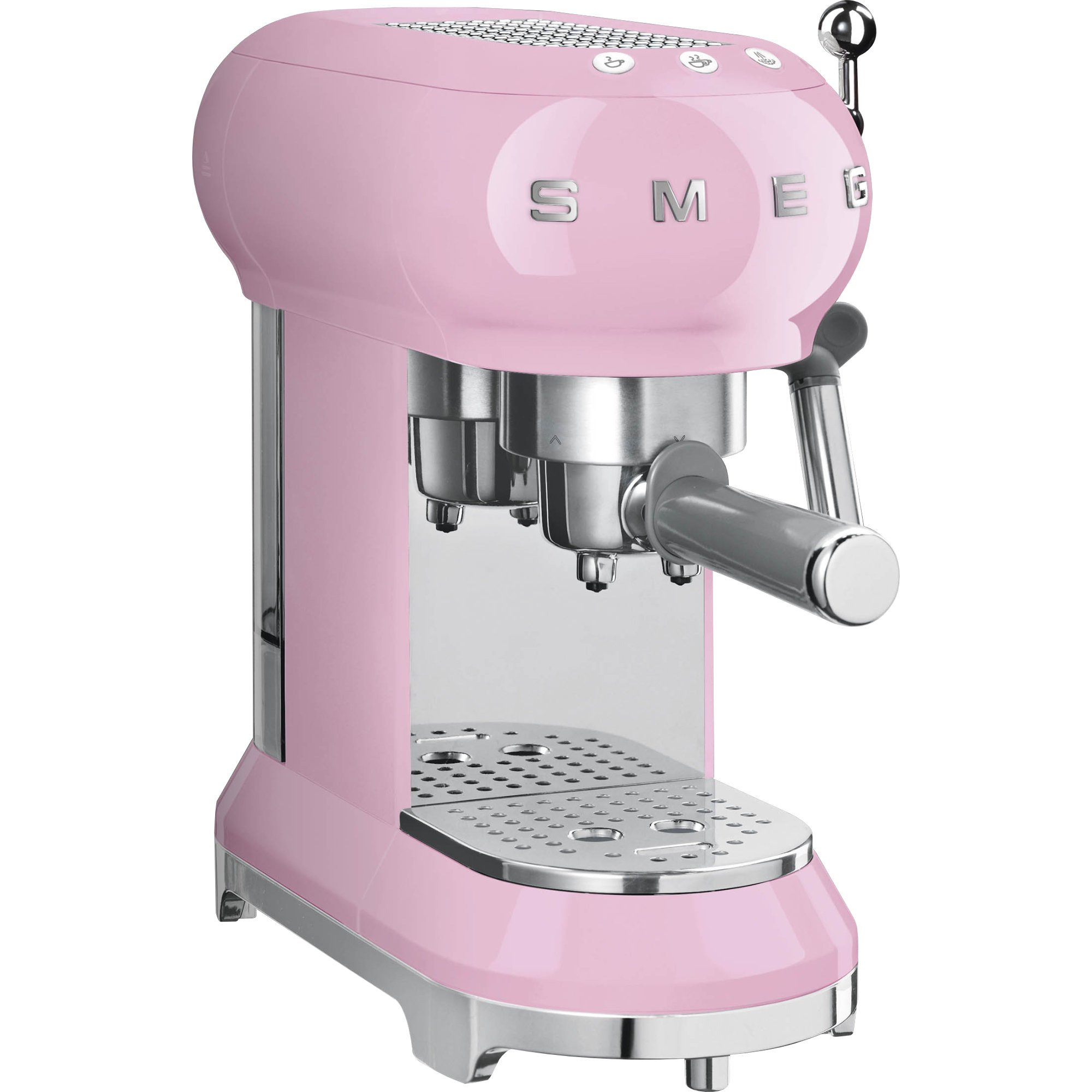 Läs mer om Smeg Espressomaskin 50-tals stil rosa