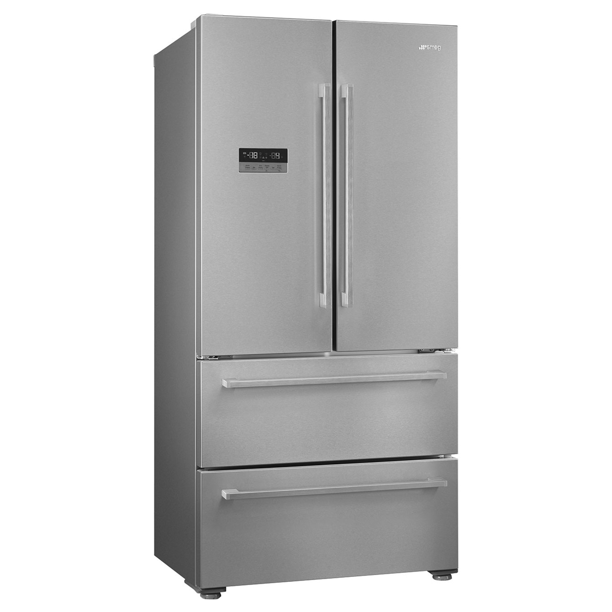 Smeg FQ55FXDE Kjøleskap/fryser, rustfritt stål Kjøle - Fryseskap