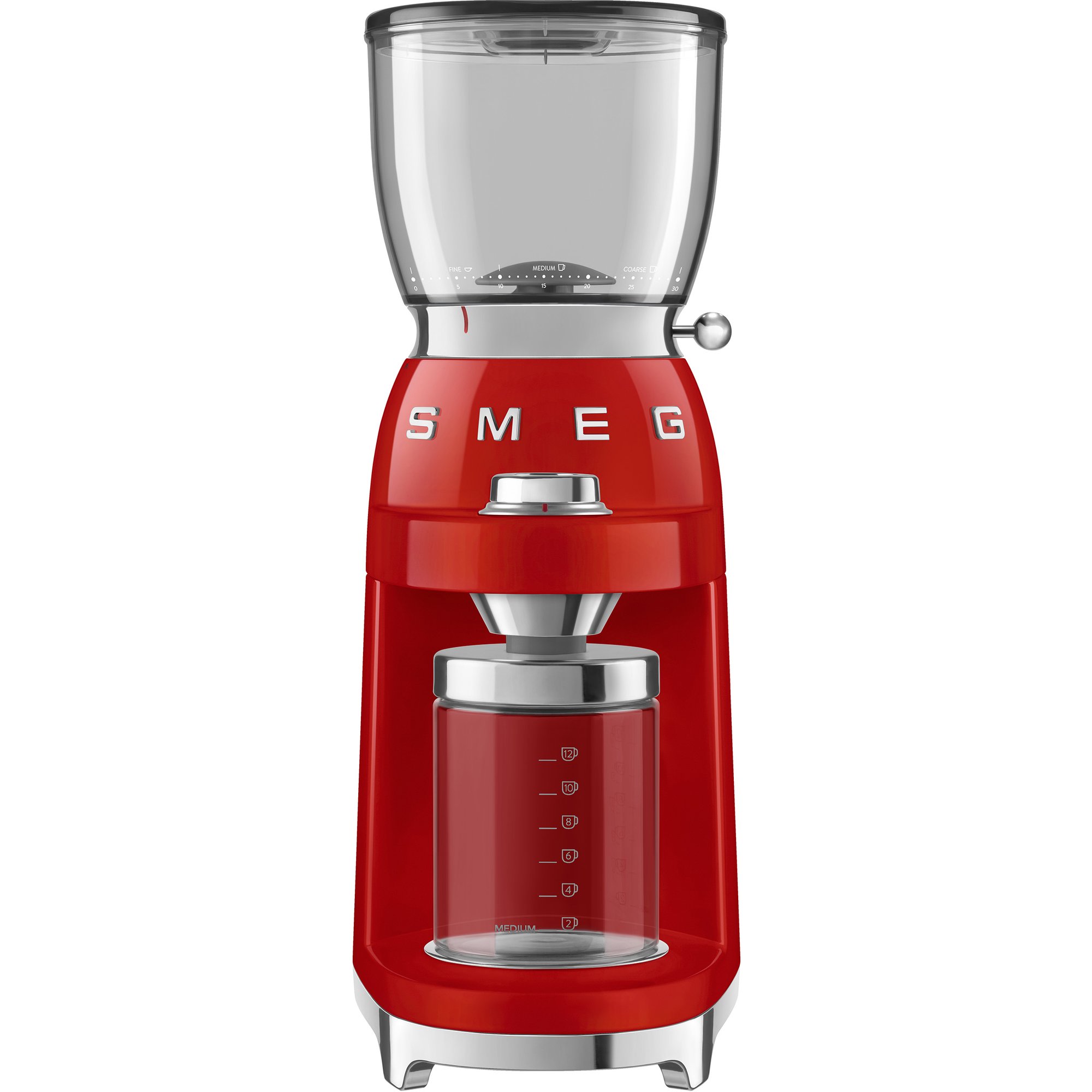 Läs mer om Smeg CGF01 Kaffekvarn Röd