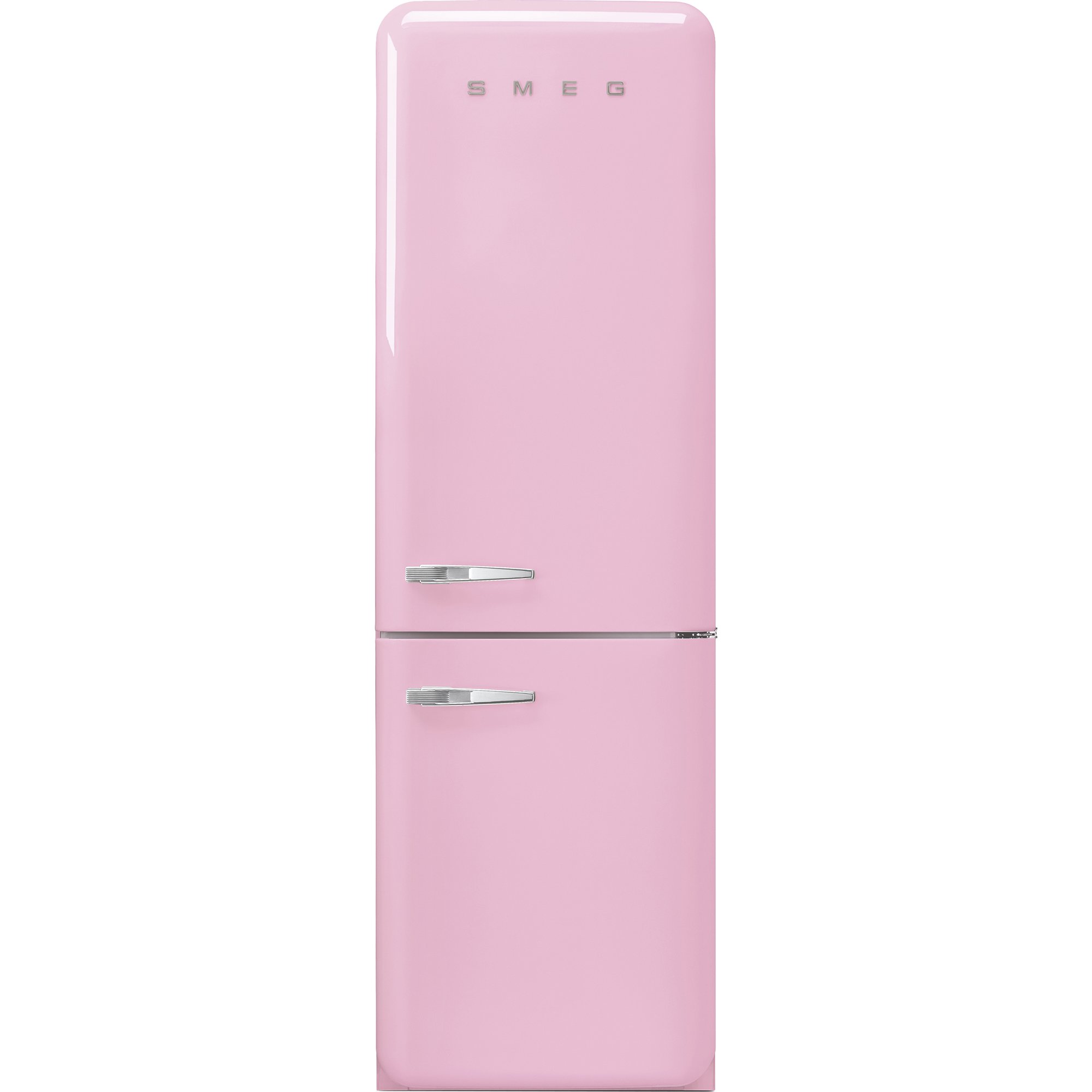 Smeg Høyrehengt 50-Talls Retro Design Kjøle/fryseskap Rosa