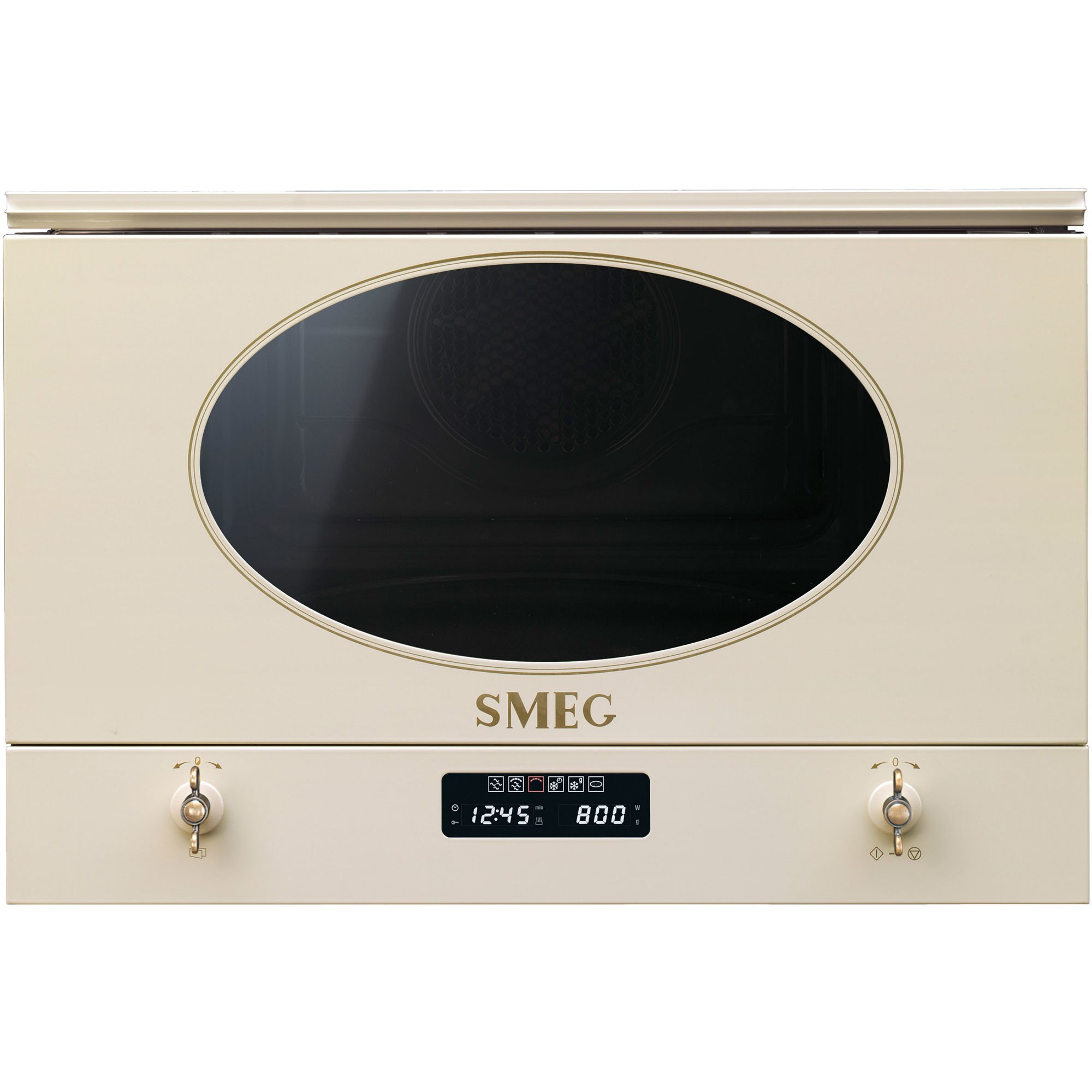 Smeg MP822PO integrert mikrobølgeovn creme