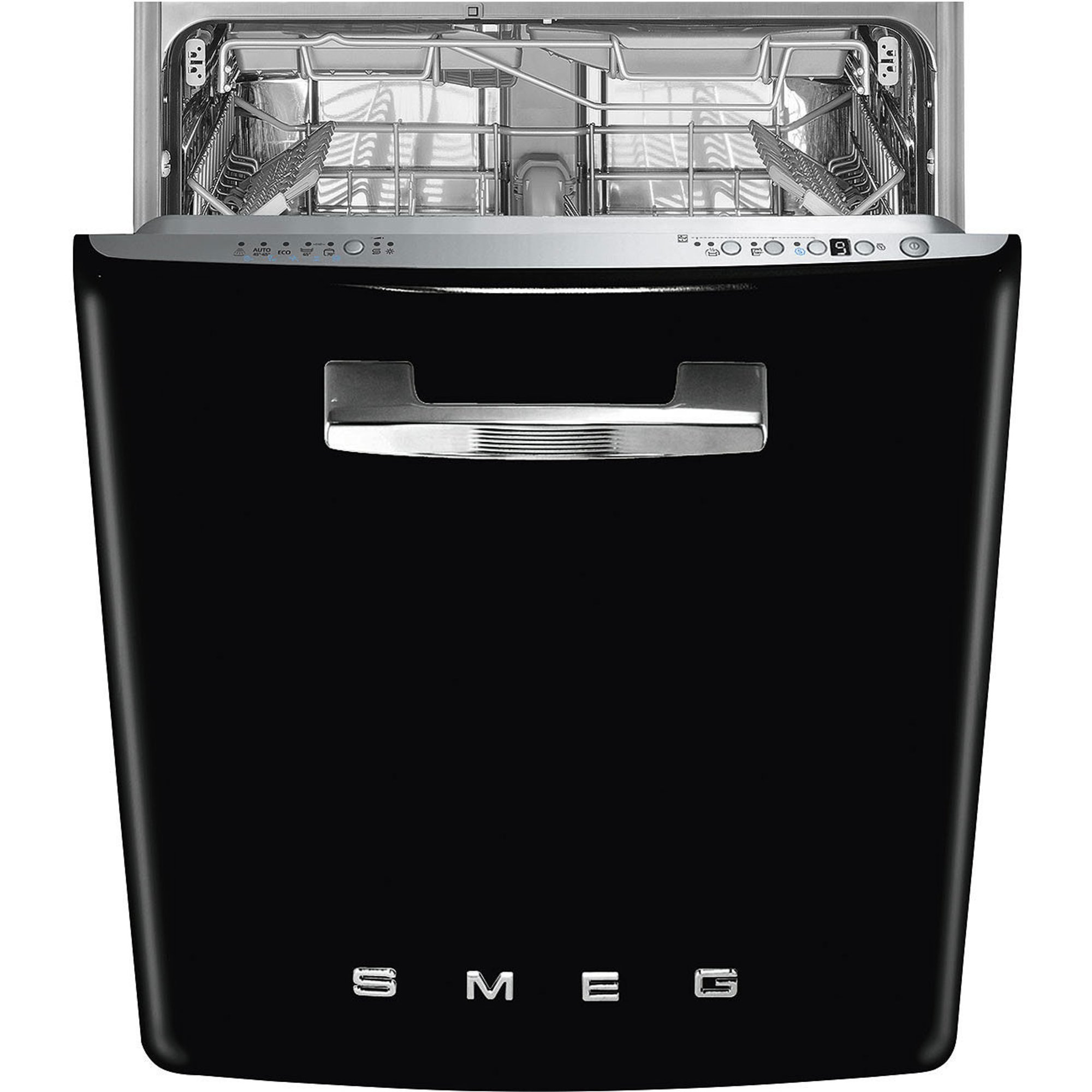 Smeg STFABBL3 opvaskemaskine til underbygning sort