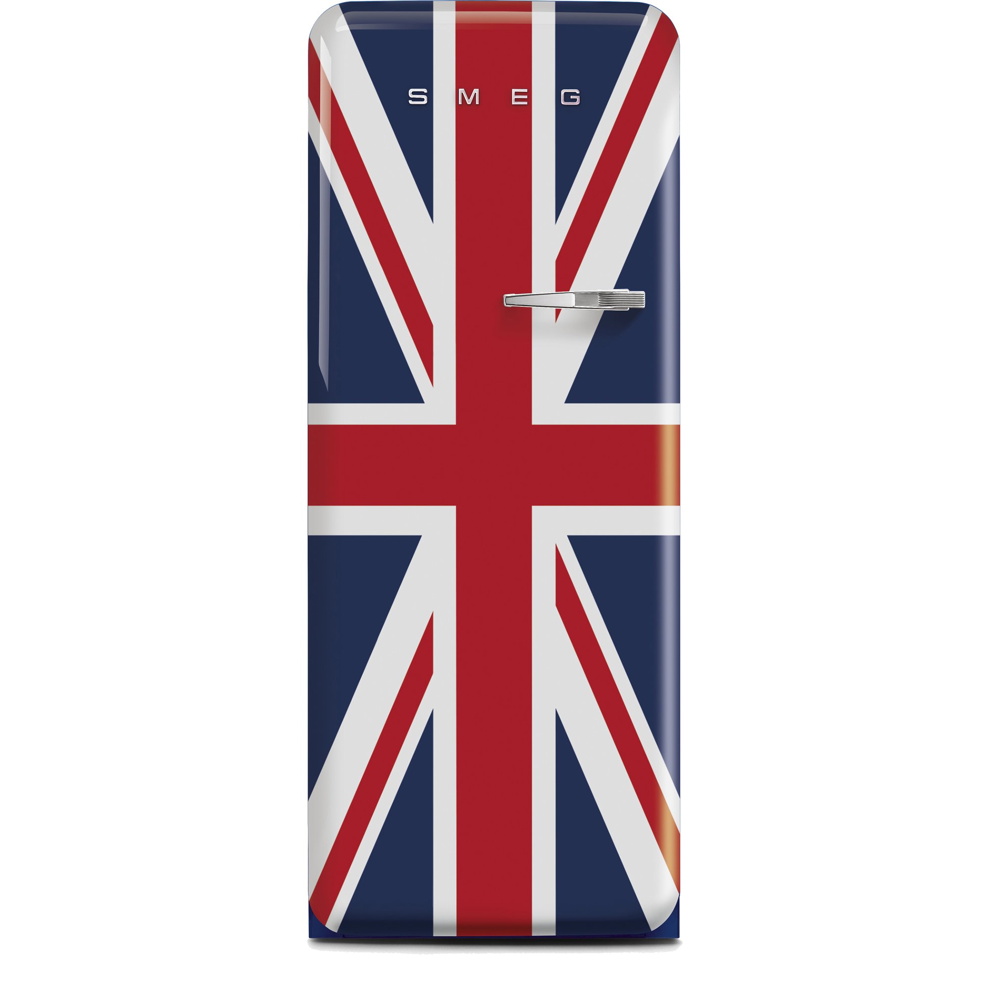 Smeg Venstrehengt Kjøleskap 50-Talls Retro Design Union Jack