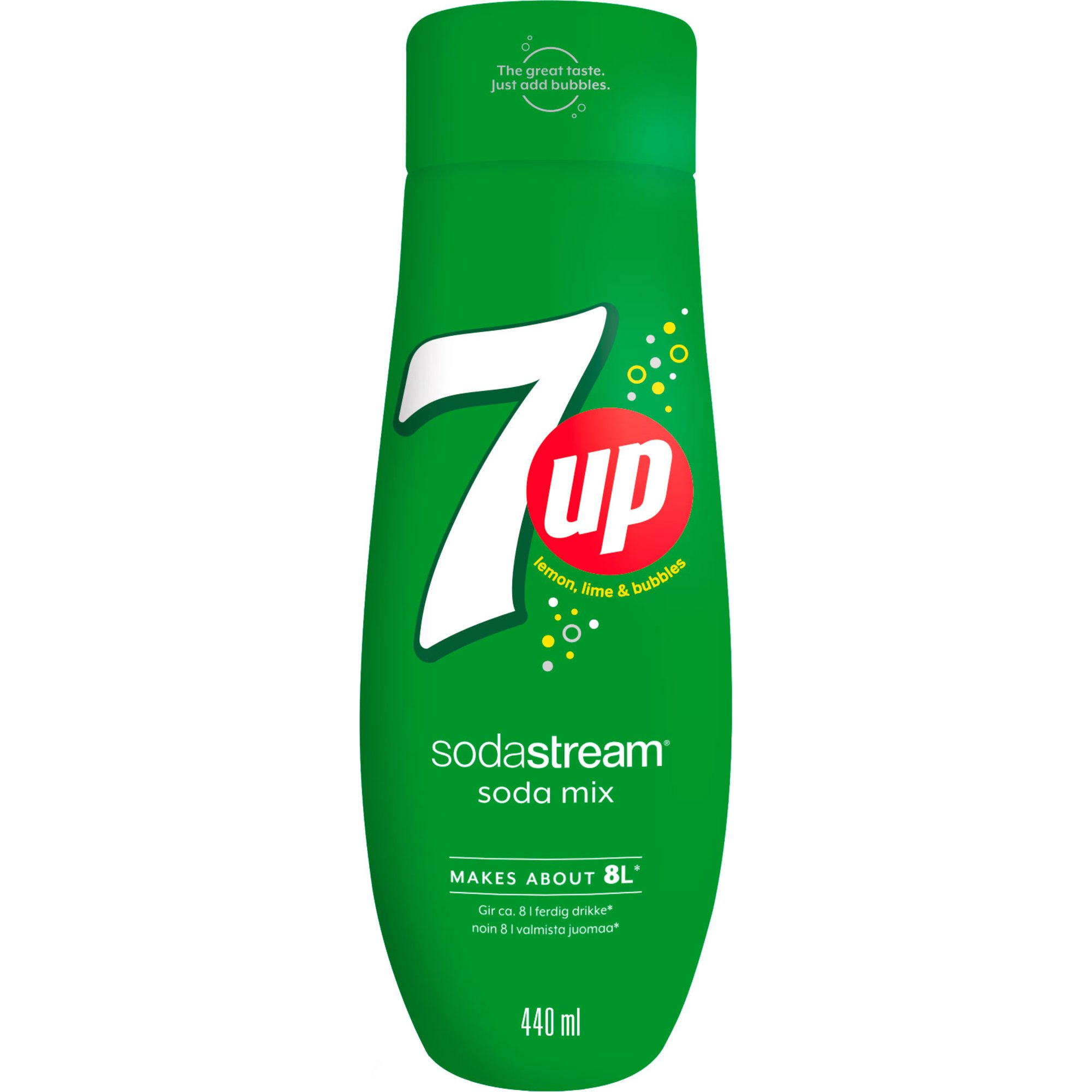 Läs mer om SodaStream 7UP Smakkoncentrat 440ml
