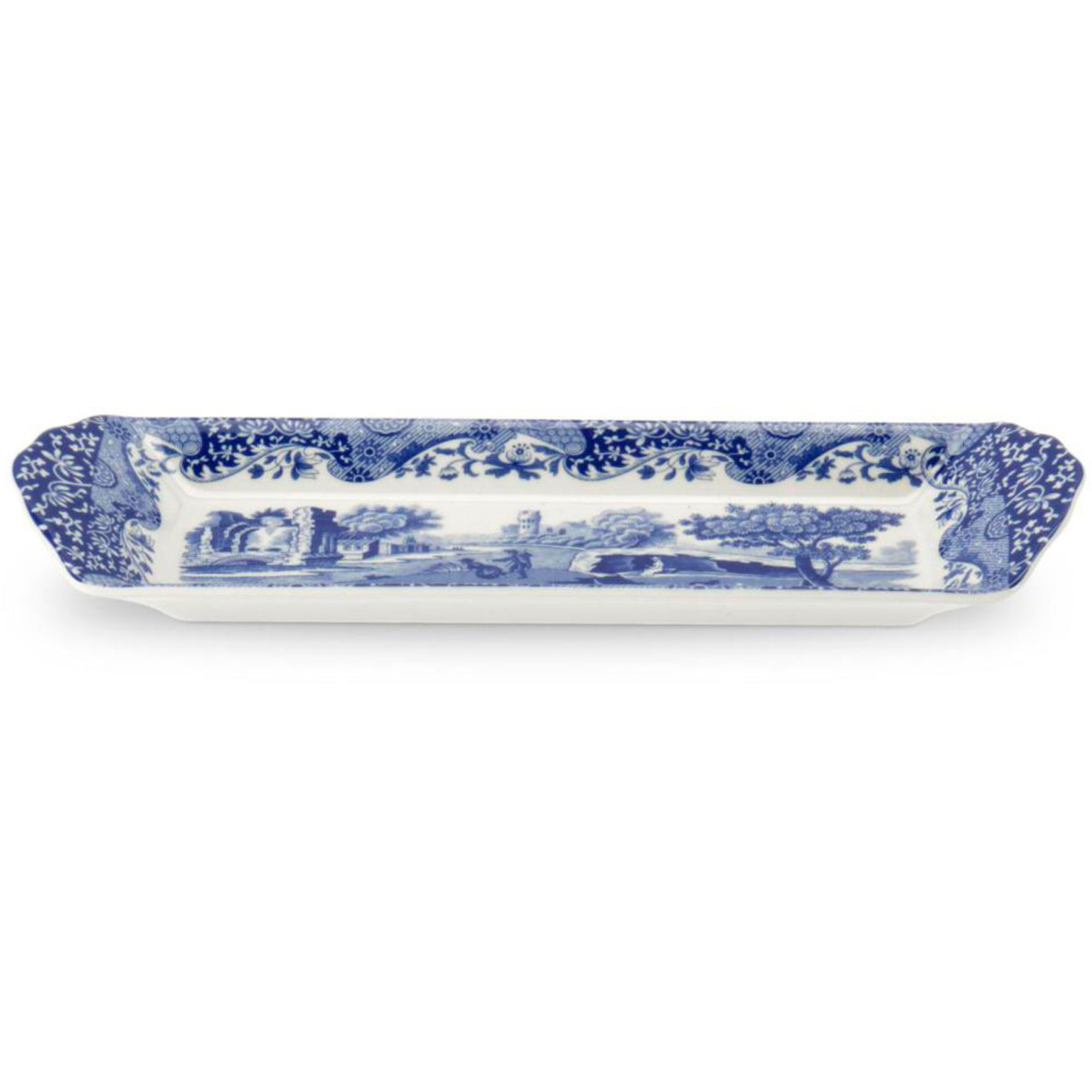 Läs mer om Spode Blue Italian Smörgåsbricka Melamin 38,5 x 16,5 cm