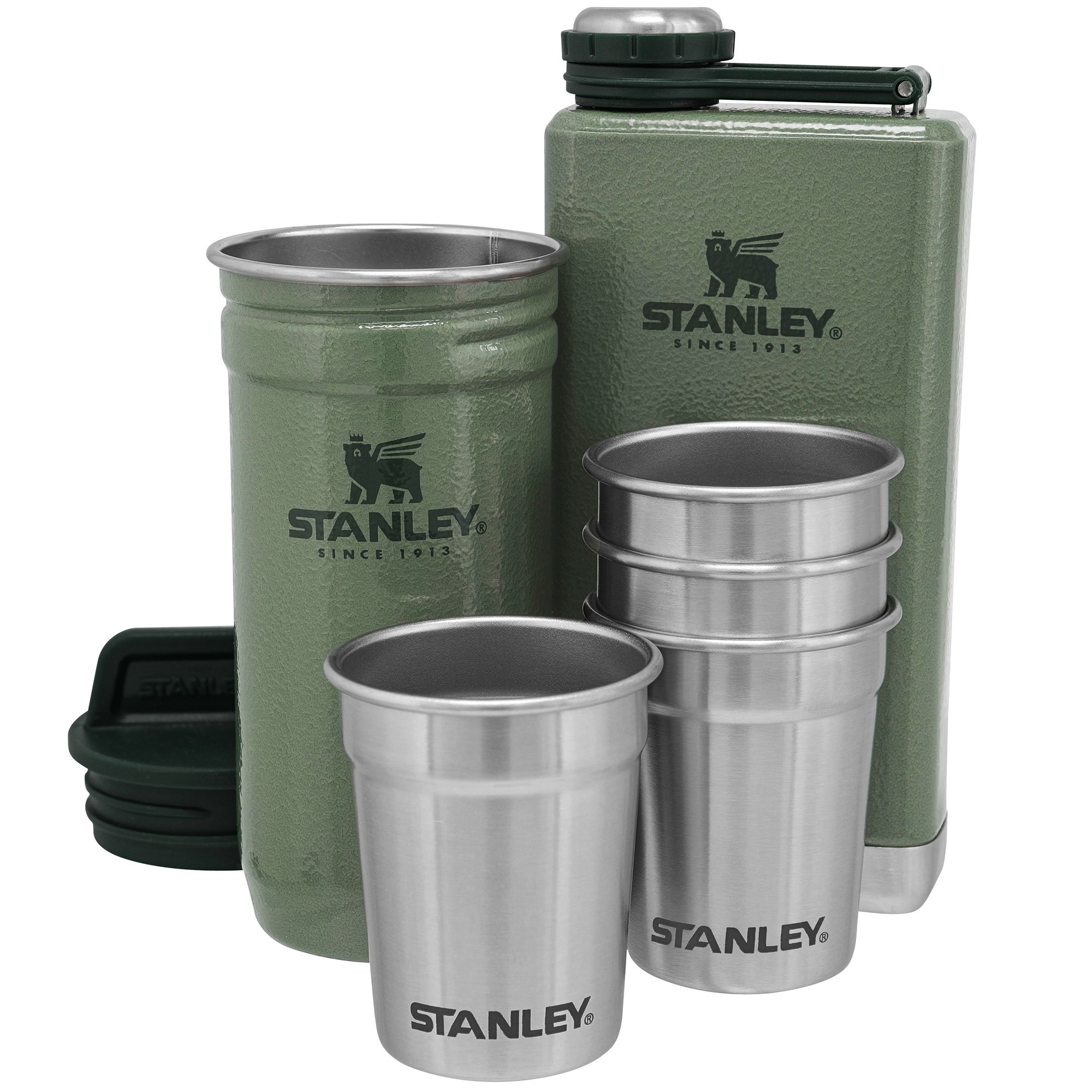 Läs mer om Stanley The Pre-Party Shotglass + flask set, grön