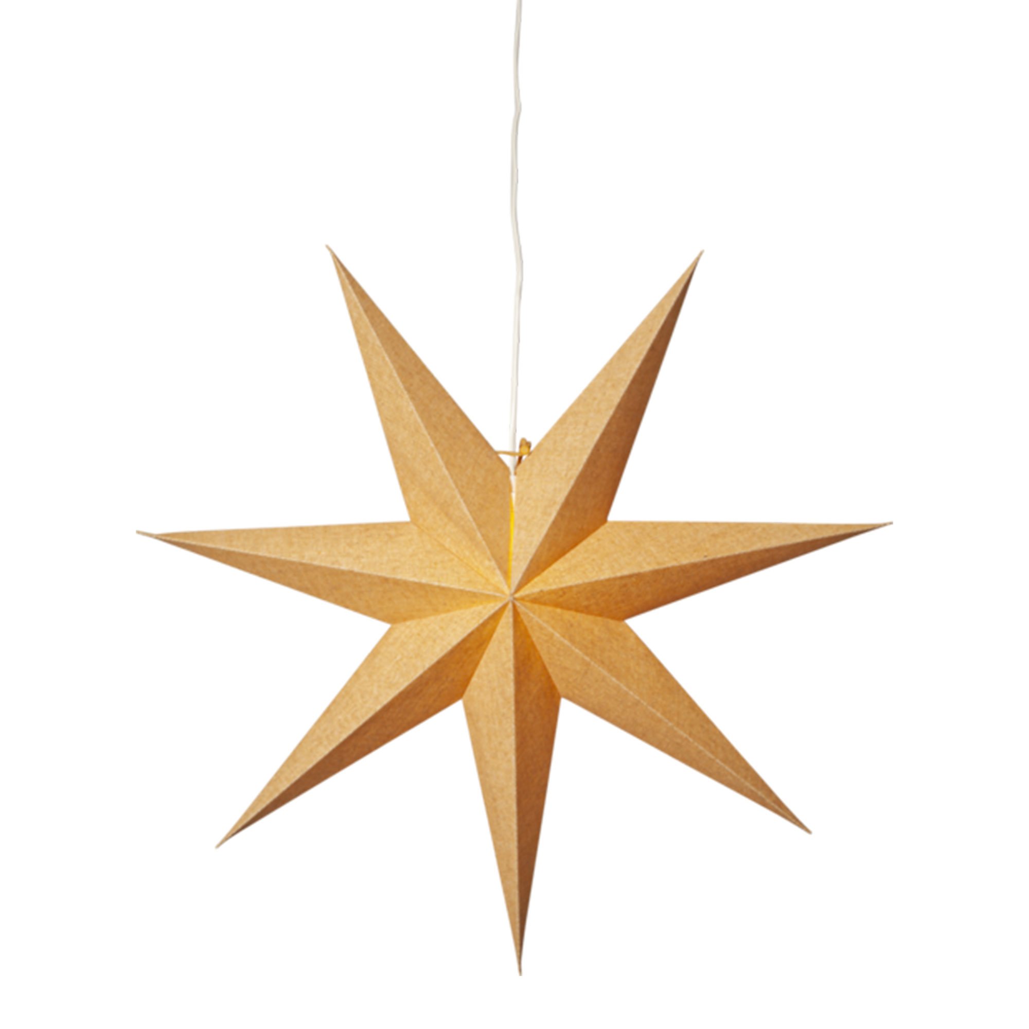 Läs mer om Star Trading Cotton pappersstjärna, 60 cm, guld