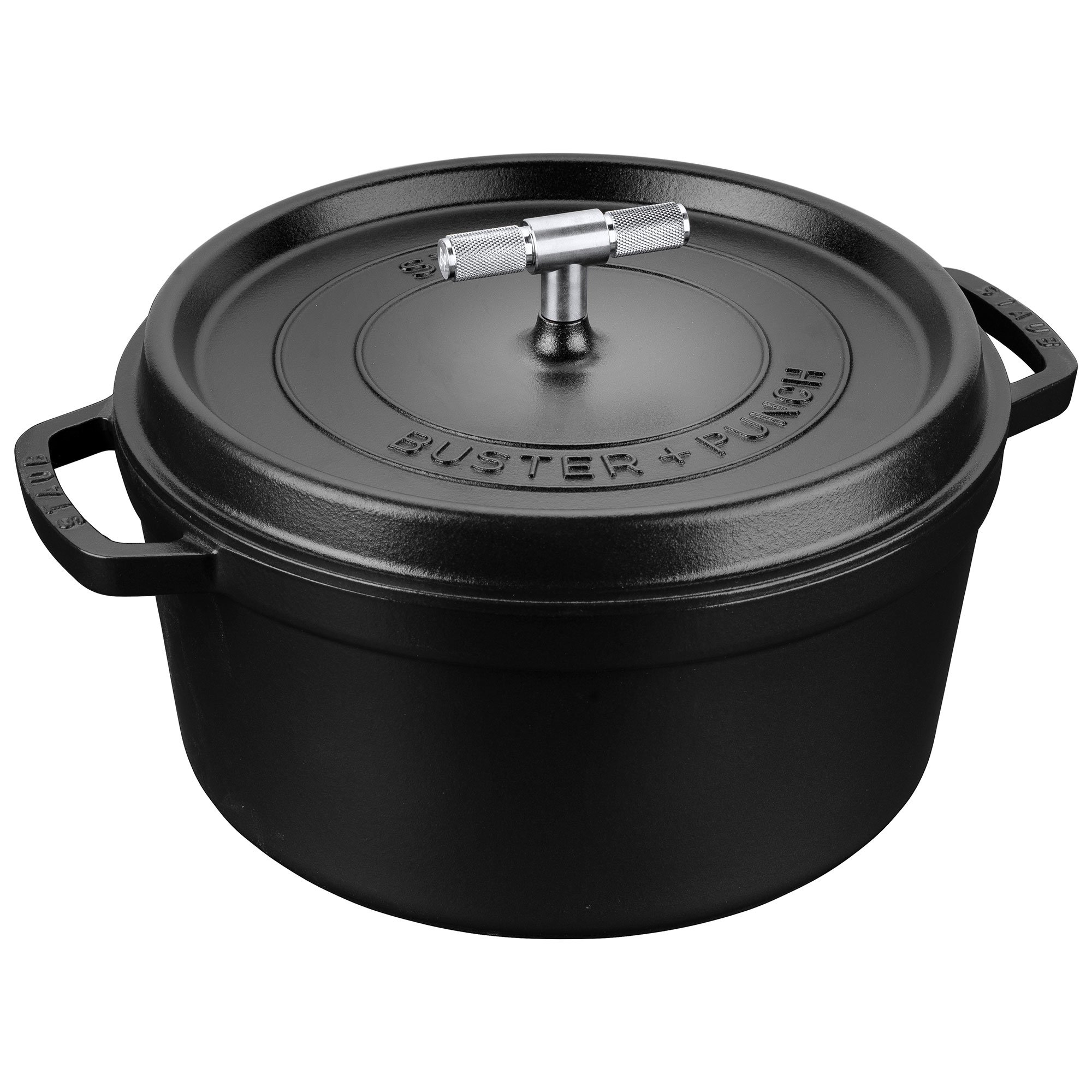 Staub Buster+Punch rund gryte 28 cm stålknott