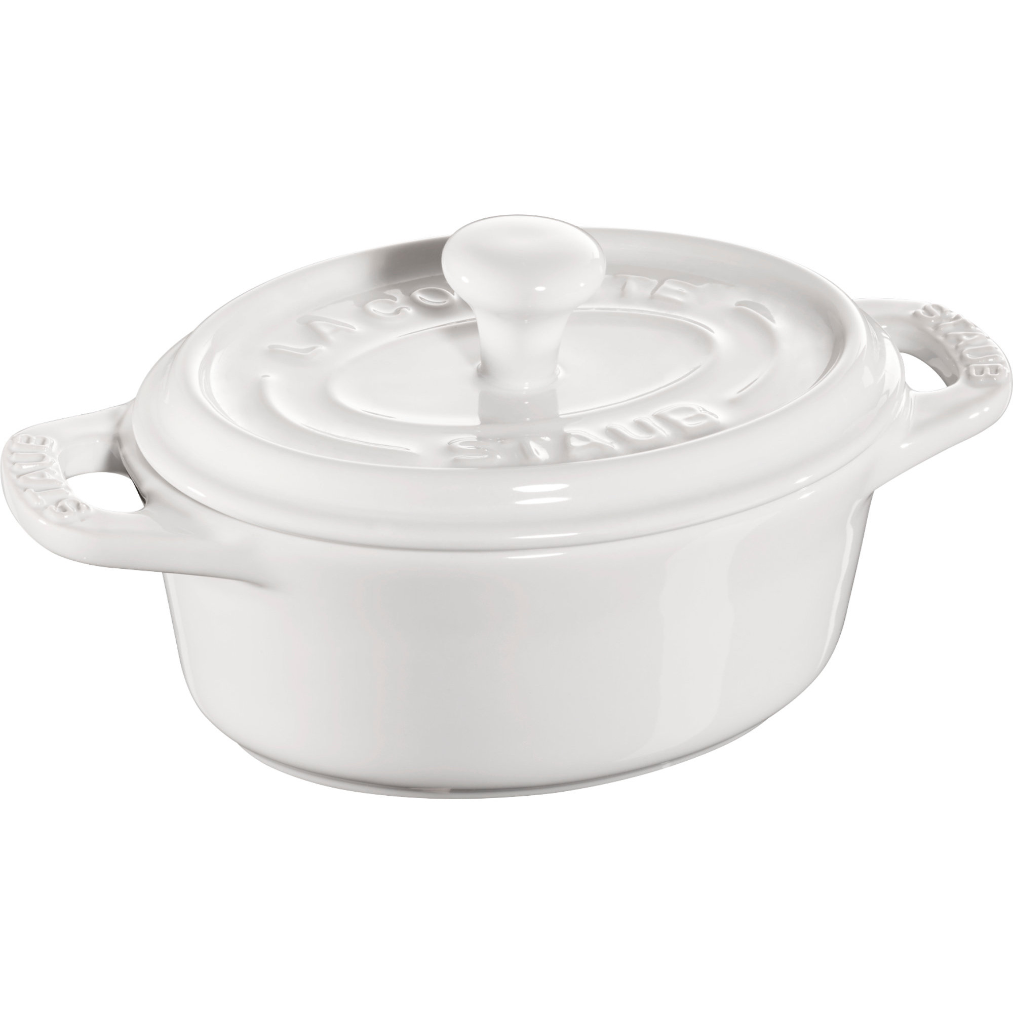 Staub Ceramic Oval minigryde hvid