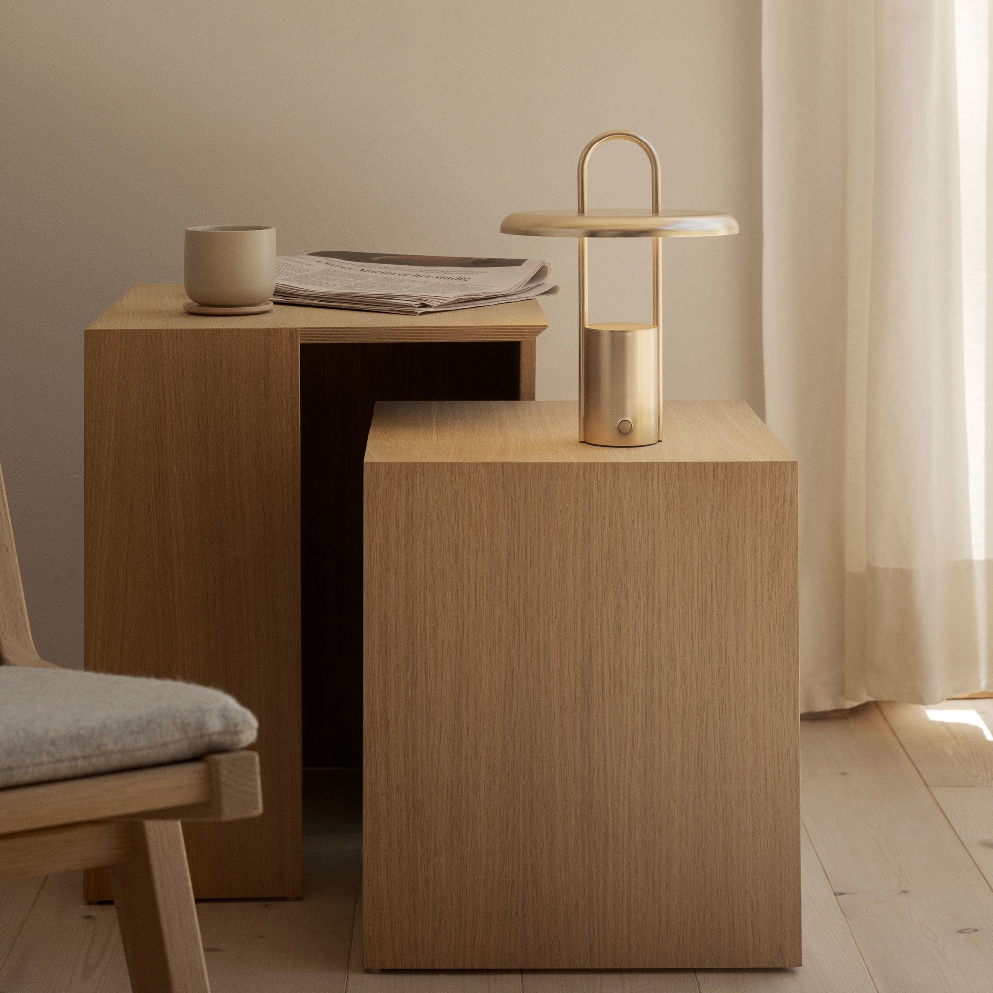 Pier Led Lampe Brass Fra Stelton En Del Af Pier Serien