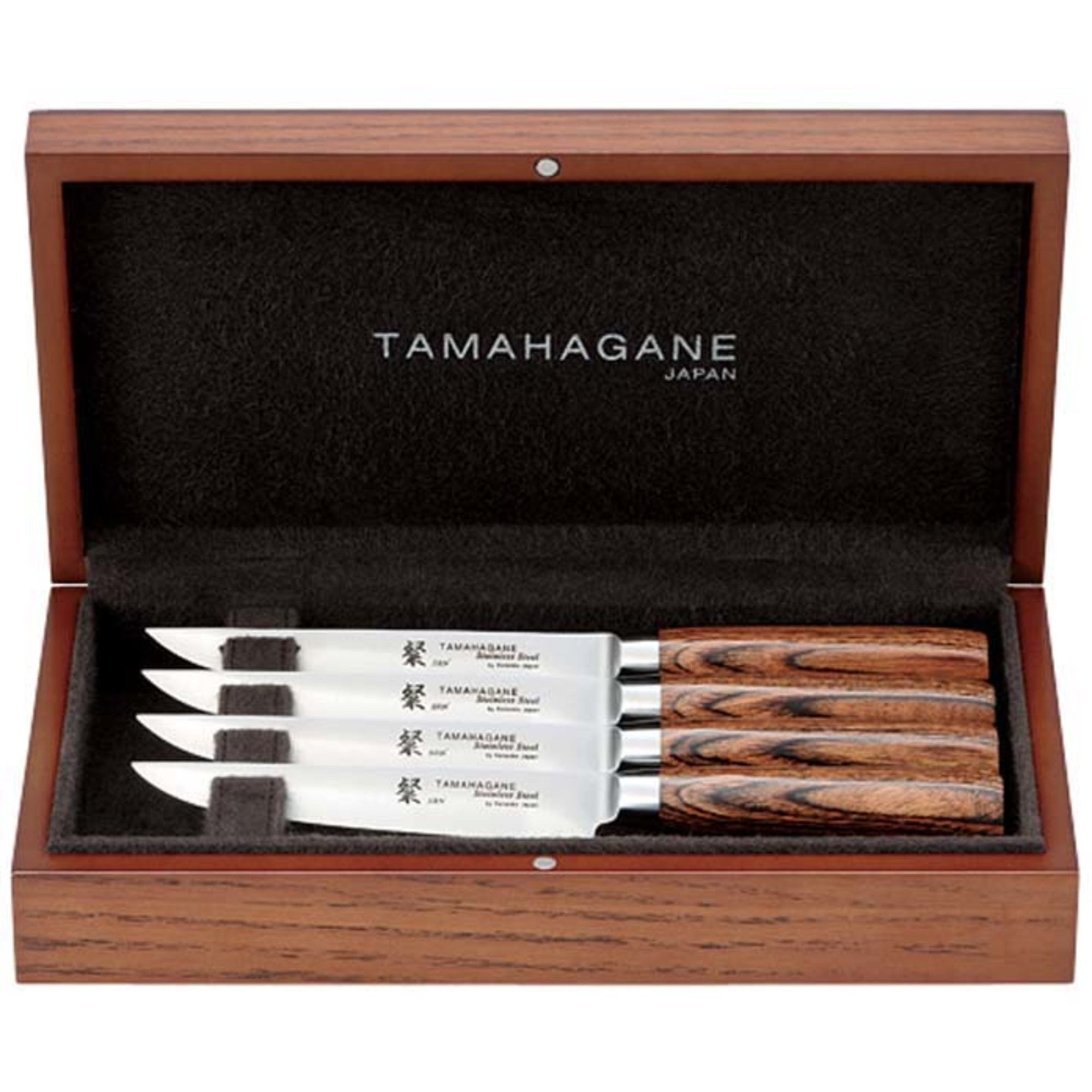 Tamahagane SAN Steakknive 4 stk. 12,5 cm i æske