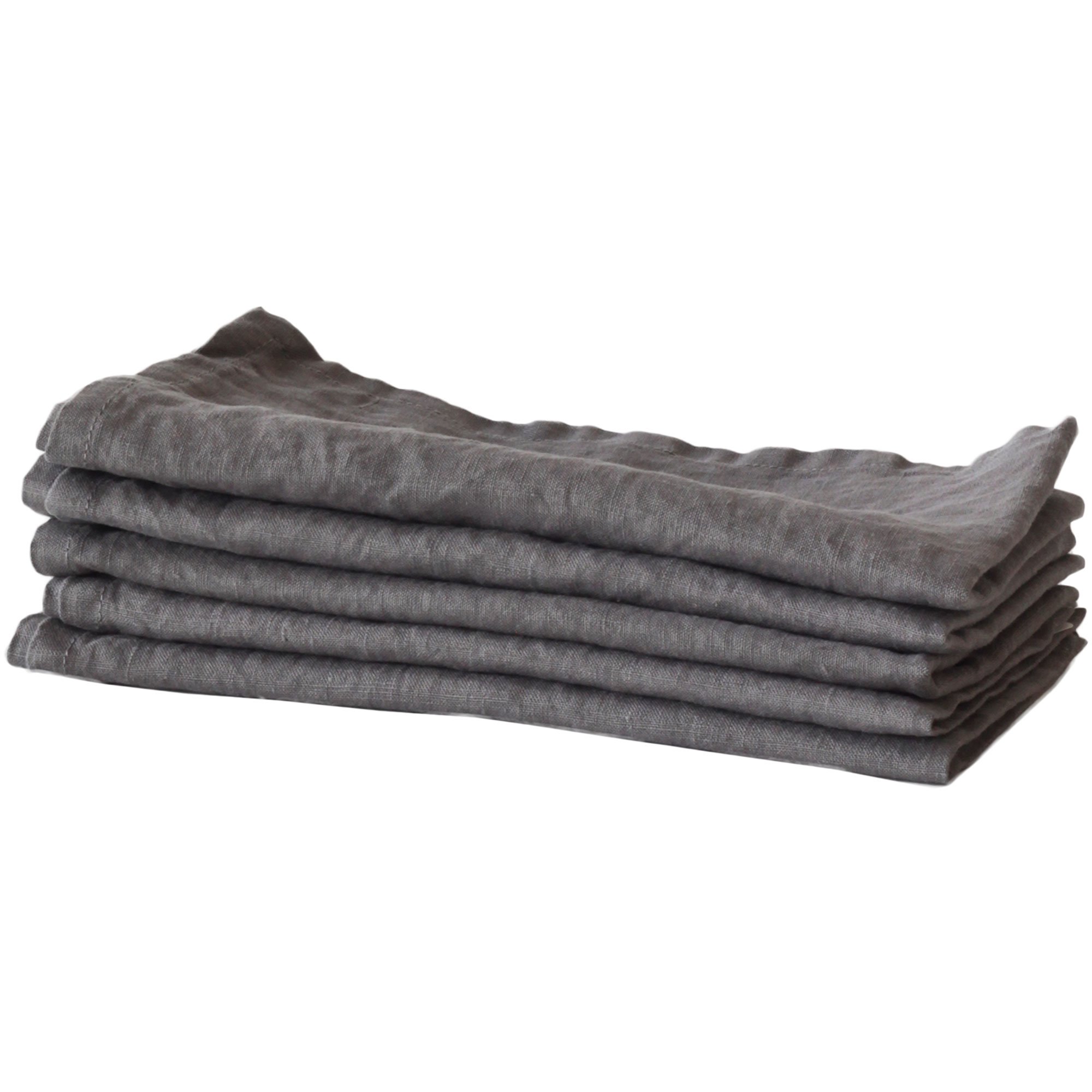 Tell Me More Kjøkkenhåndkle i lin 50 x 70 cm dark grey
