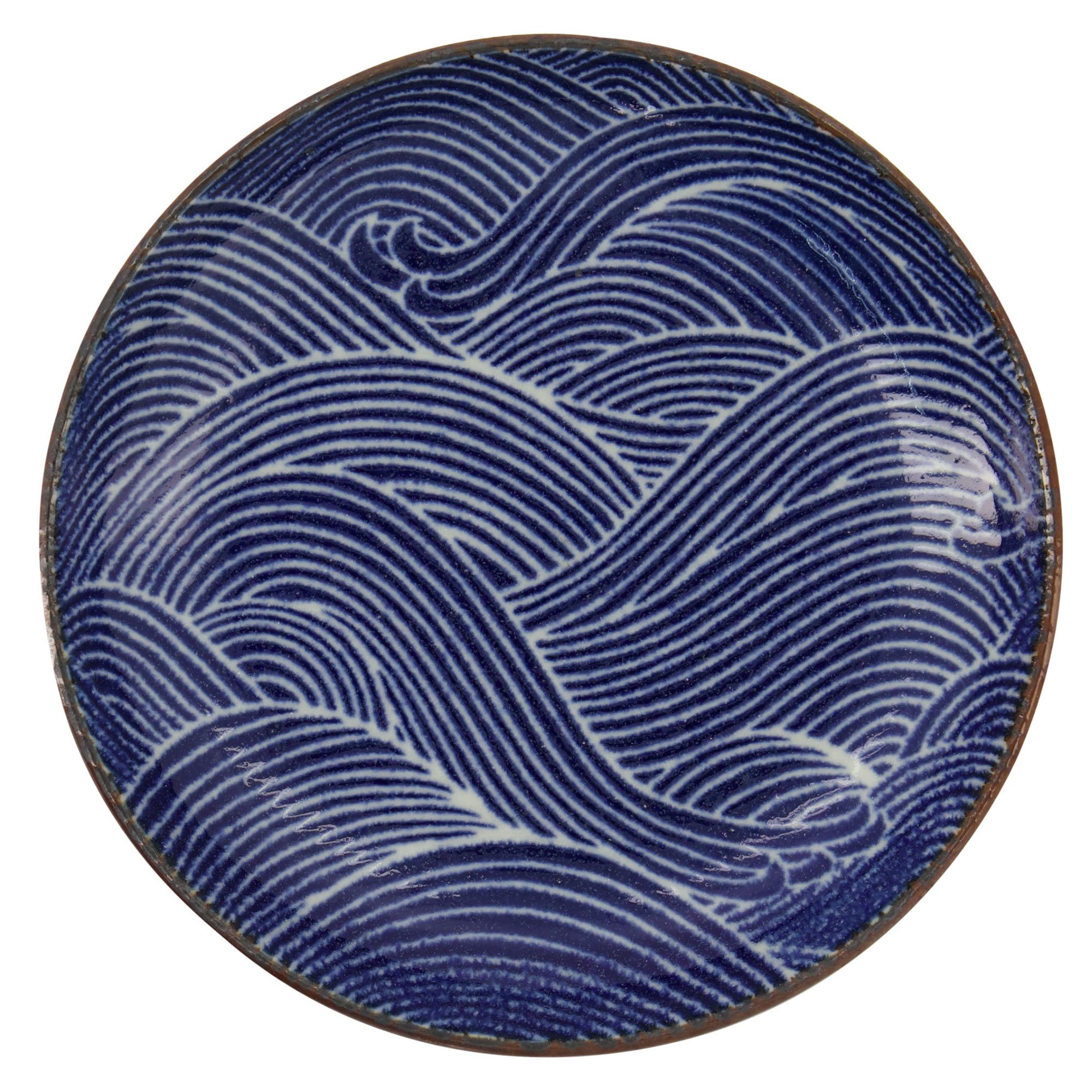 Tokyo Design Studio Seigaiha tallerken 15,8 x 2,5 cm, blå