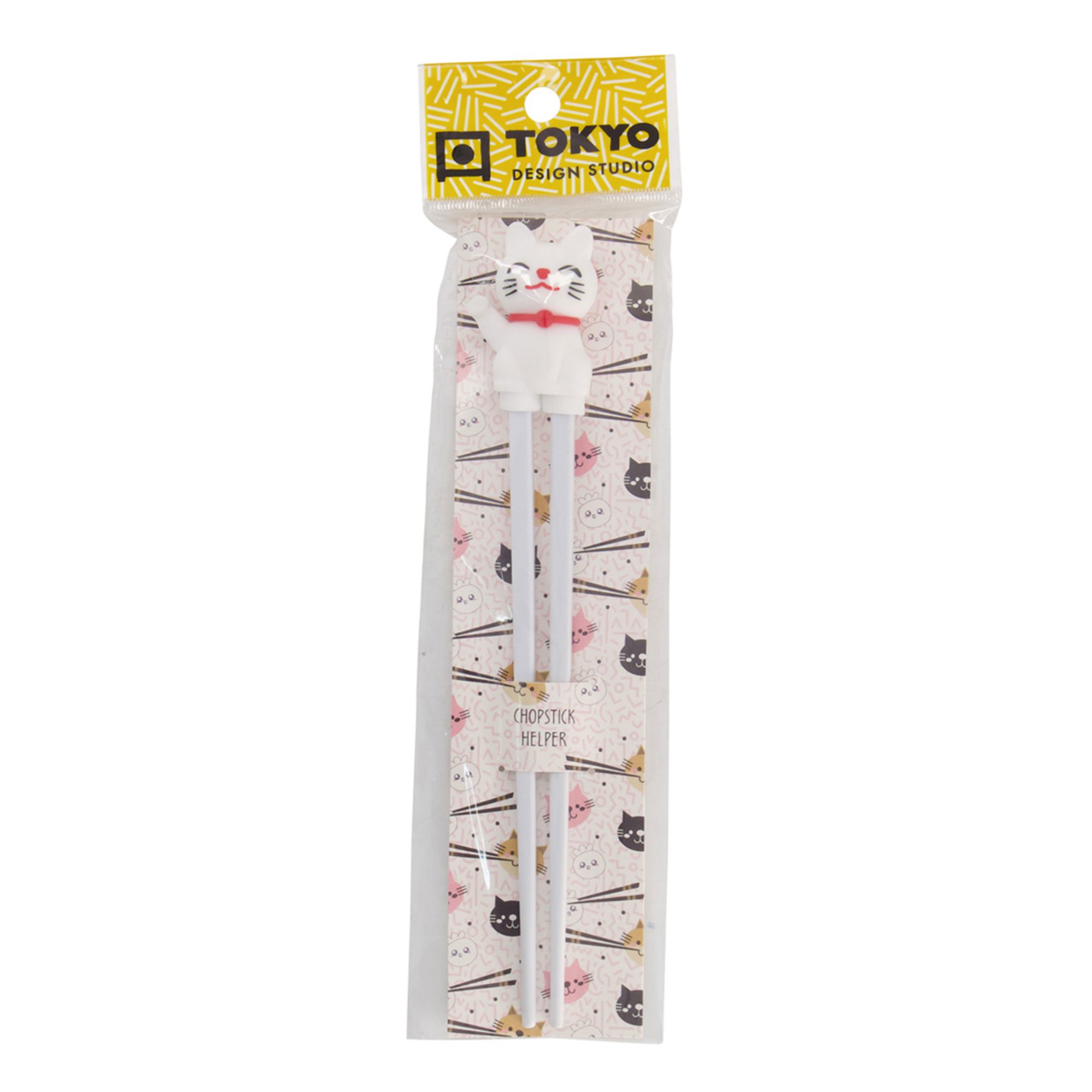 Tokyo Design Studio Spisepinner for barn katt hvit