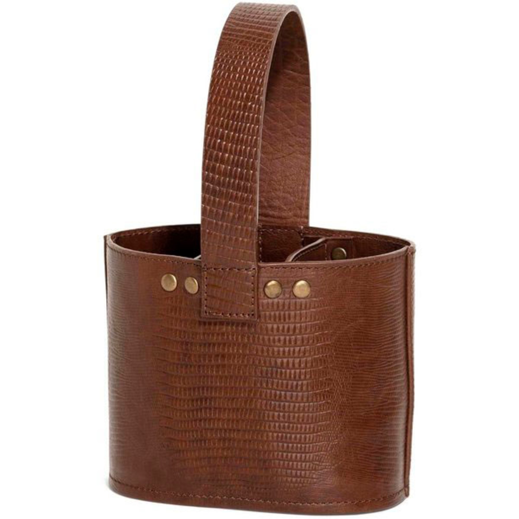 Top Drawer Bestikkholder PATMORE 3 LIZARD Dk Cognac