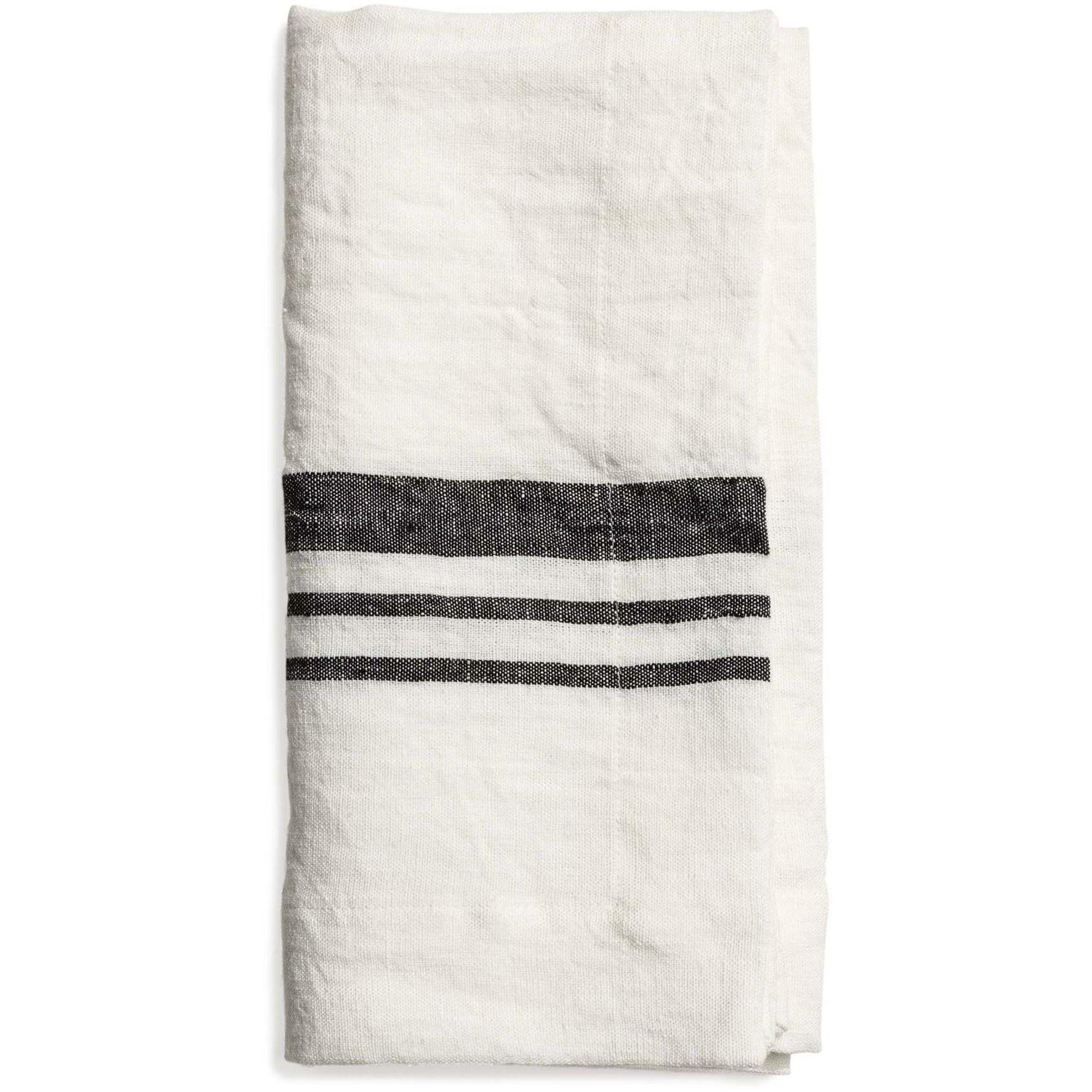 Top Drawer Servett LITTLEWOOD i linné´ stripe Off White 4-pack