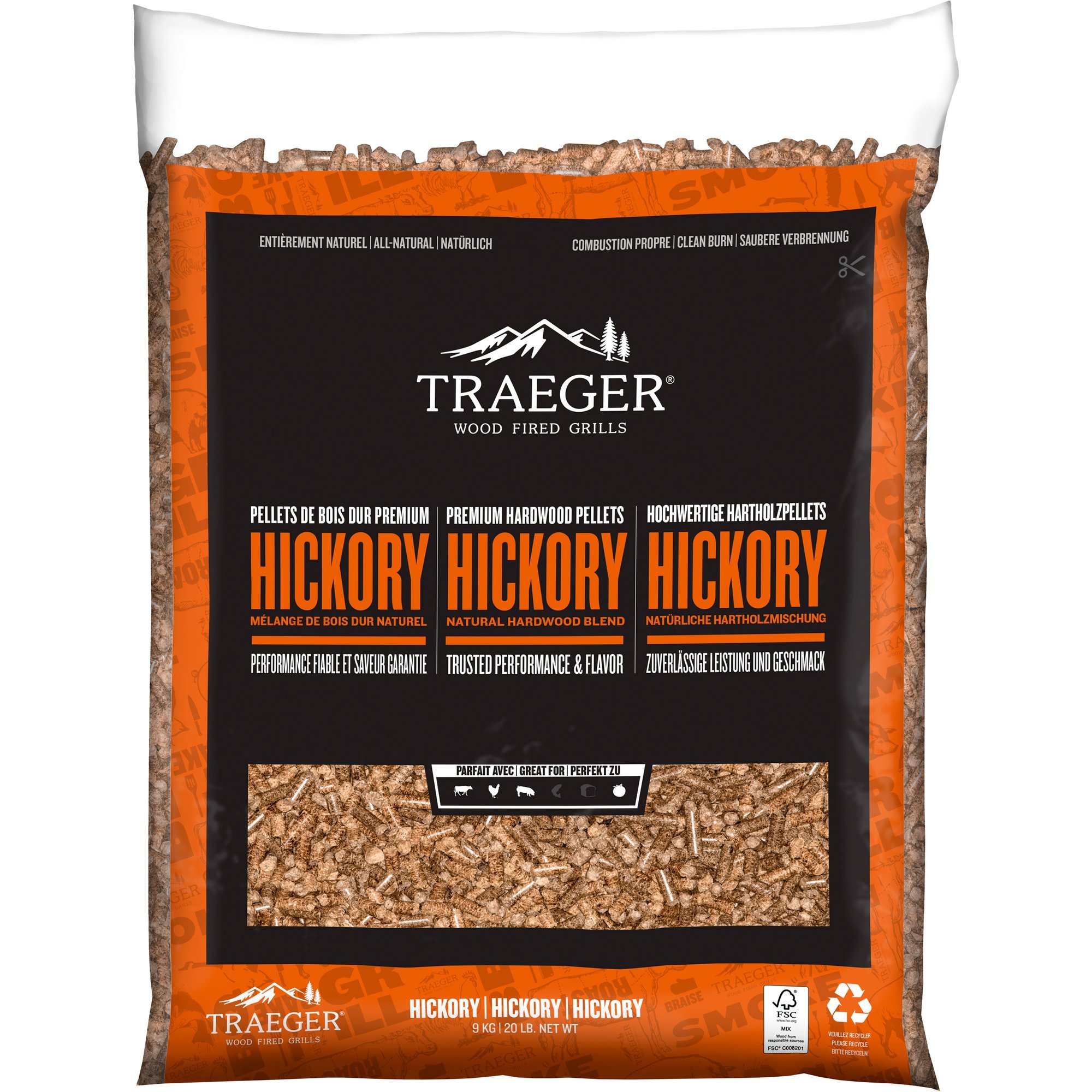 Traeger Träpellets hickory