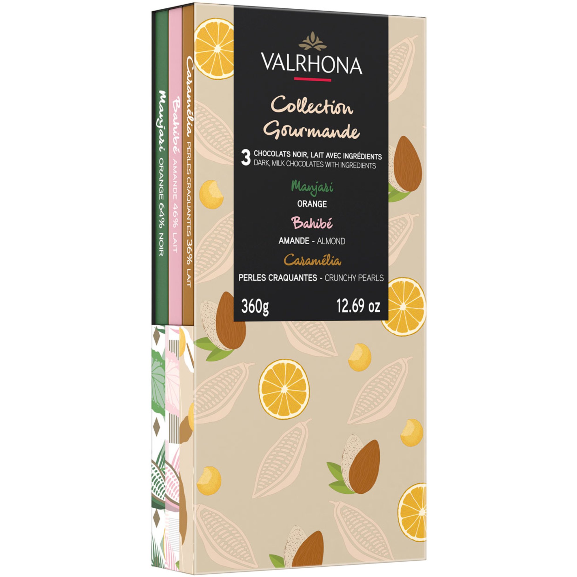 Valrhona Collection Gourmande, 3 x 120 g