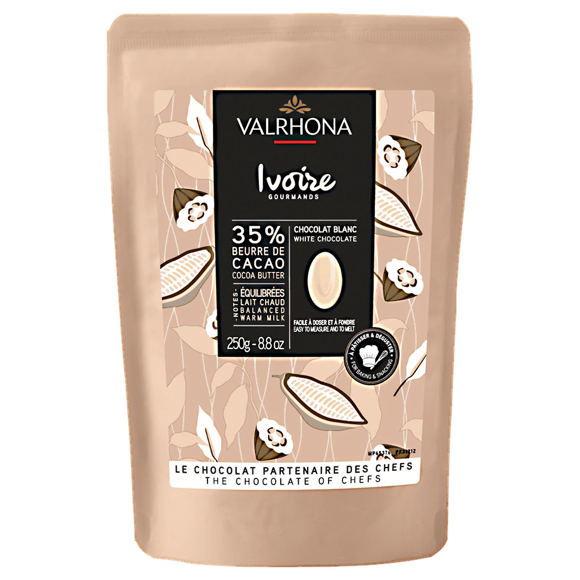 Valrhona Ivoire 35% choklad 250 g