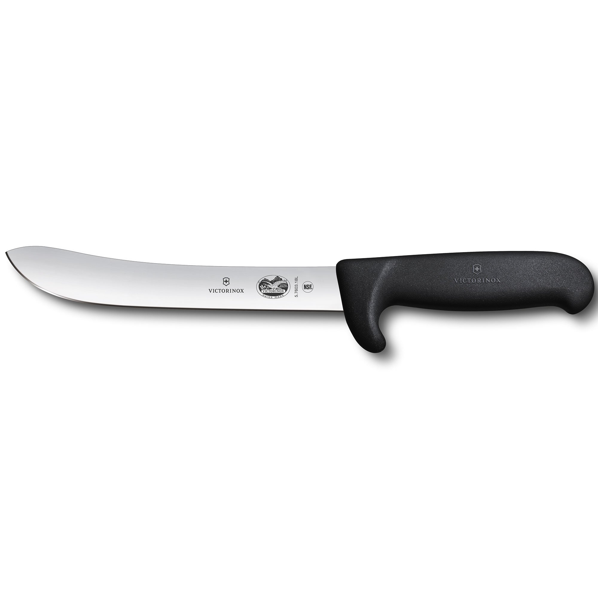 Läs mer om Victorinox Butchers Knives Fibrox slaktkniv med näsa 18 cm.
