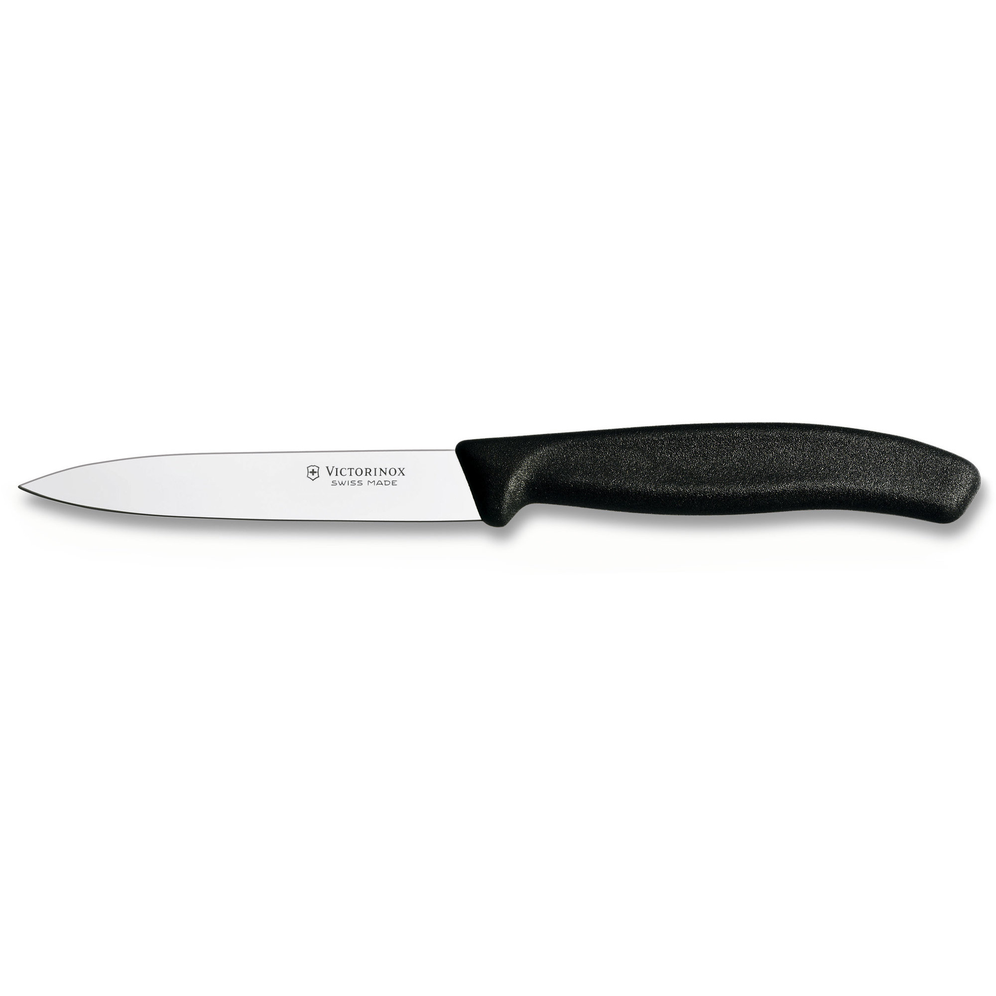 Victorinox Grøntsags- og skrællekniv med nylonhåndtag i sort, 10 cm.