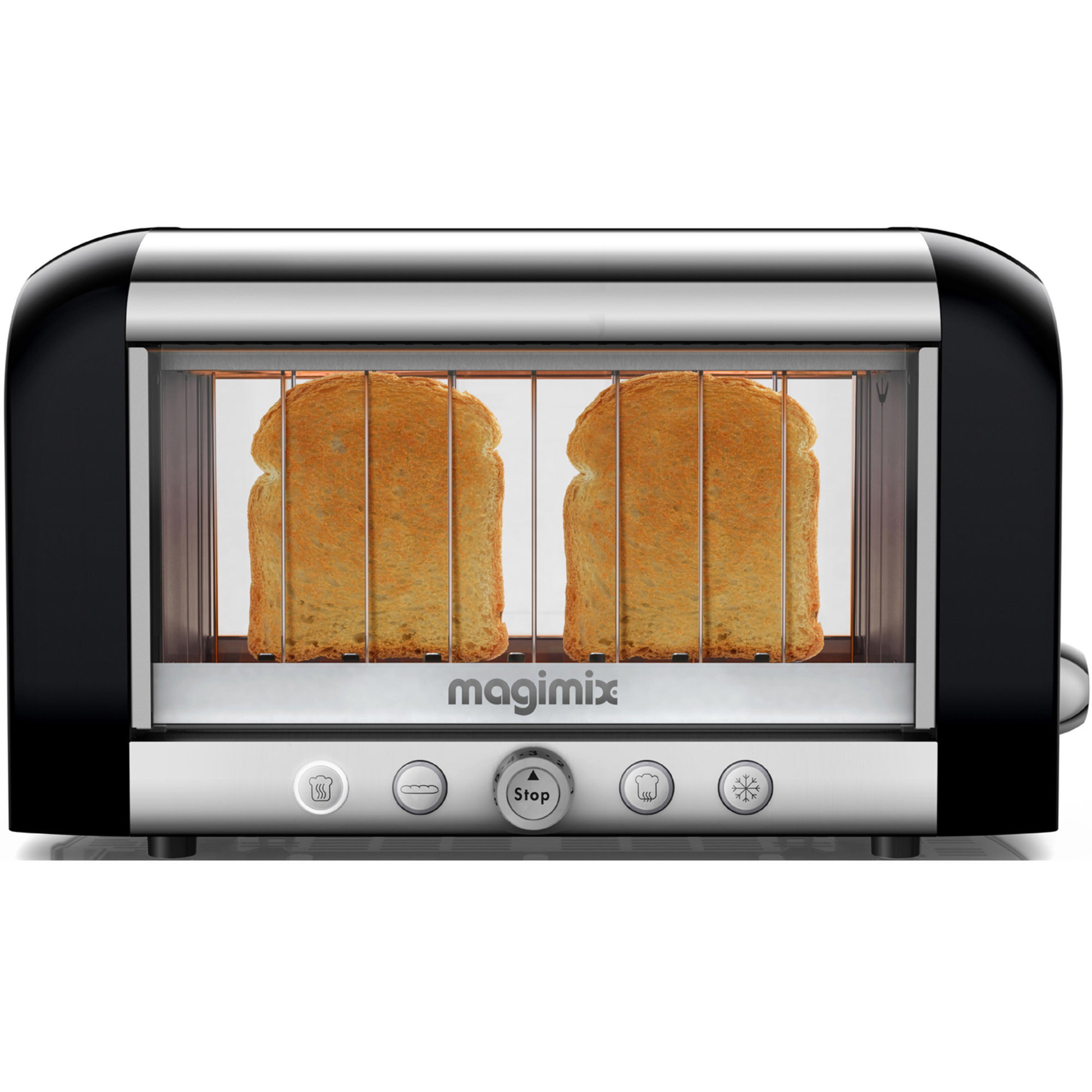 Läs mer om Magimix Vision toaster 2-skivor svart/stål