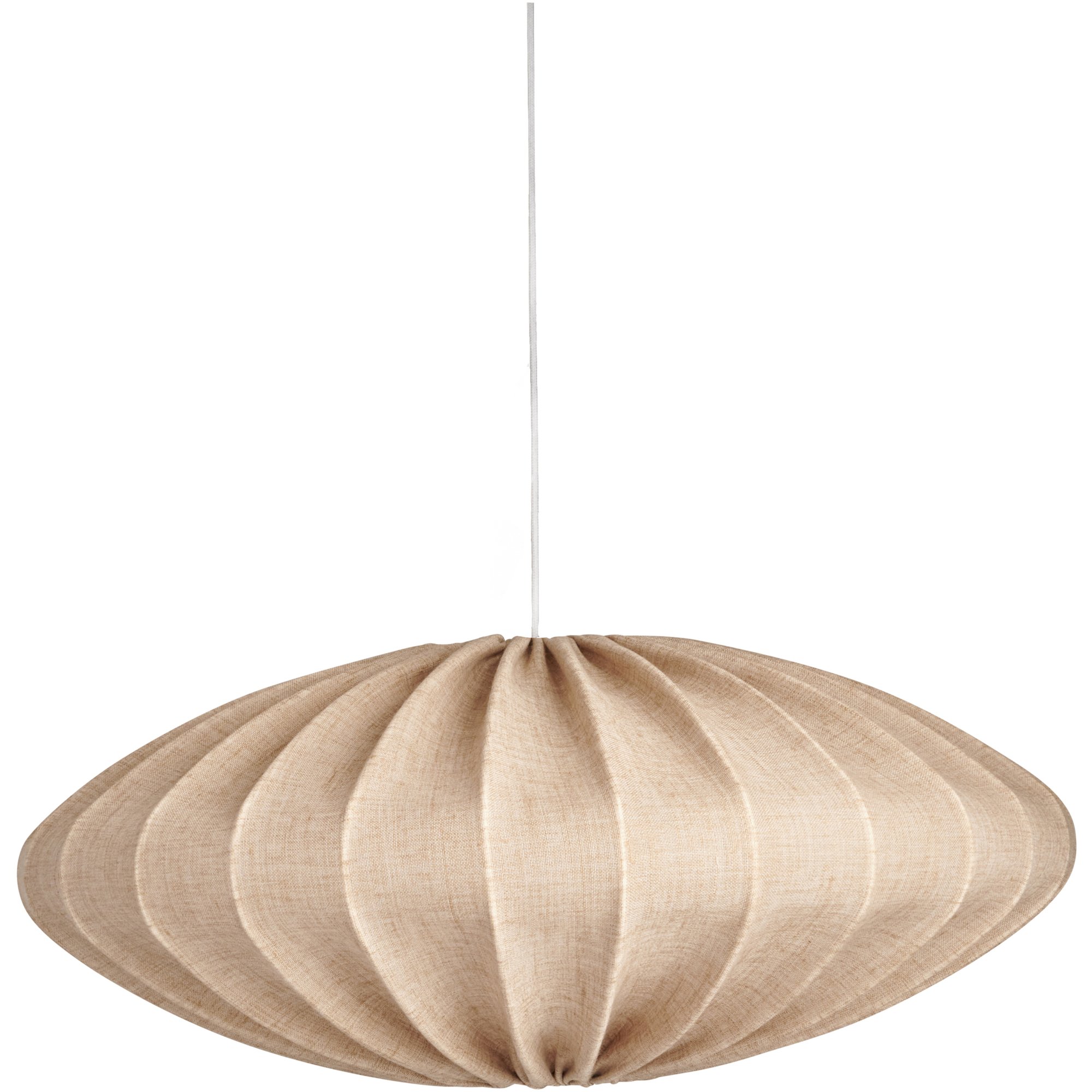 Watt & Veke Ellipse loftslampe, 65 cm, linned, sand