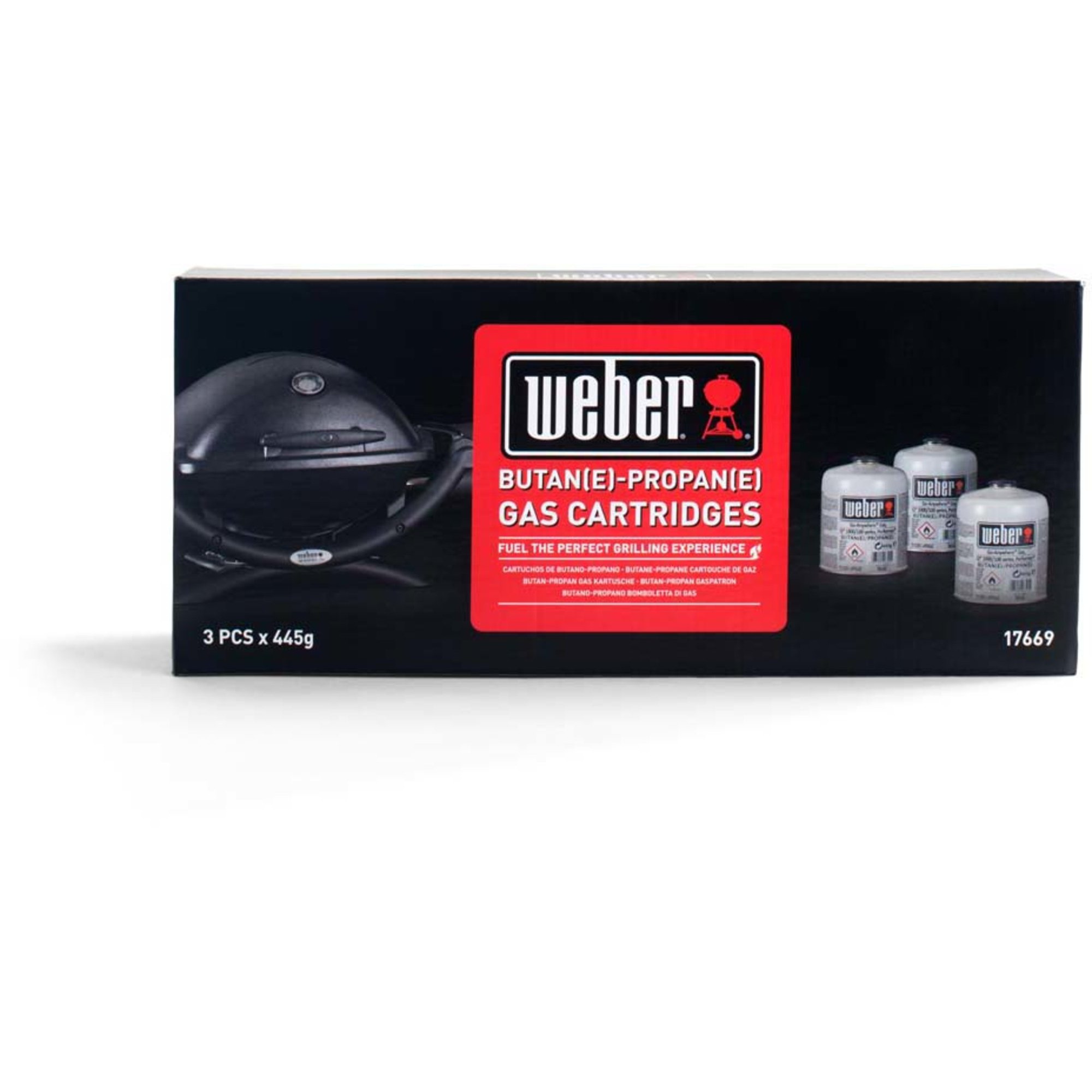Läs mer om Weber Engångsgasolflaska (445g) 3.pk.