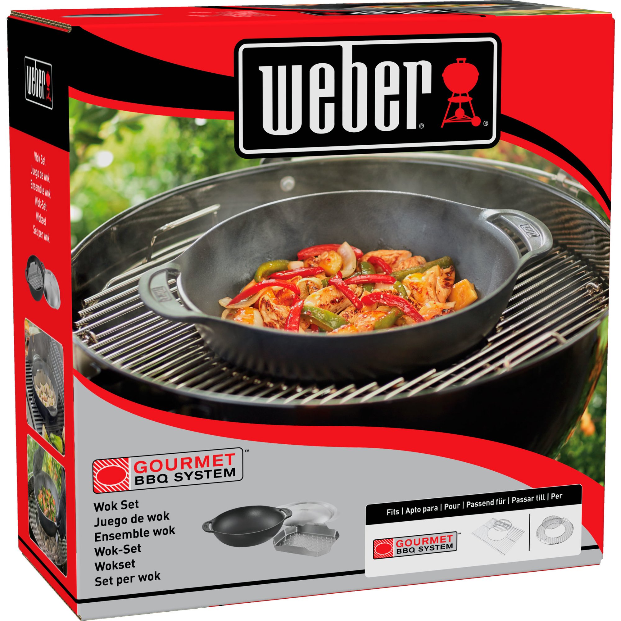 Gourmet Bbq System Wok Inkl Damperist Og Lokk Fra Weber