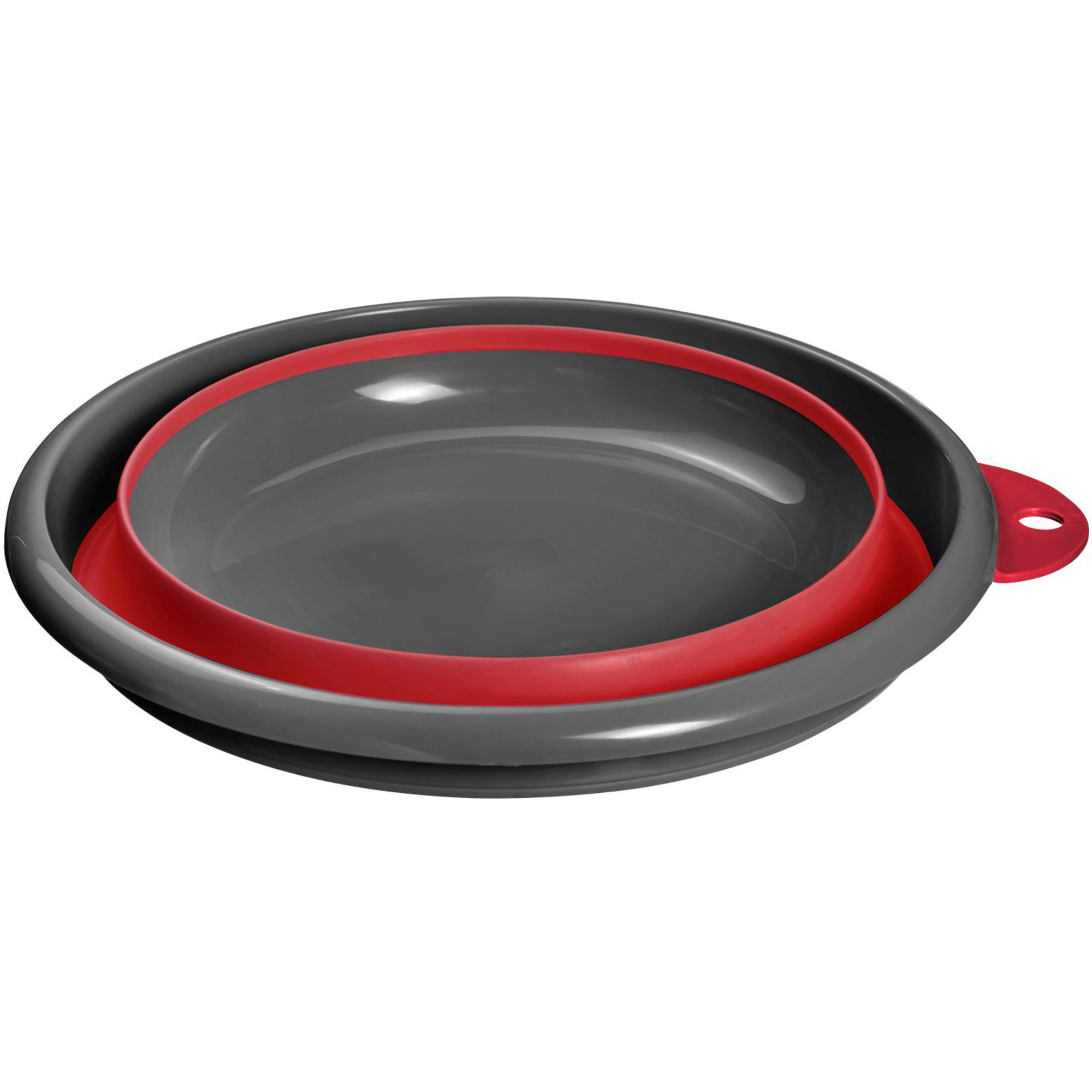 Westmark Sammenklappelig opvaskebalje, 4,5 liter, rød/grå
