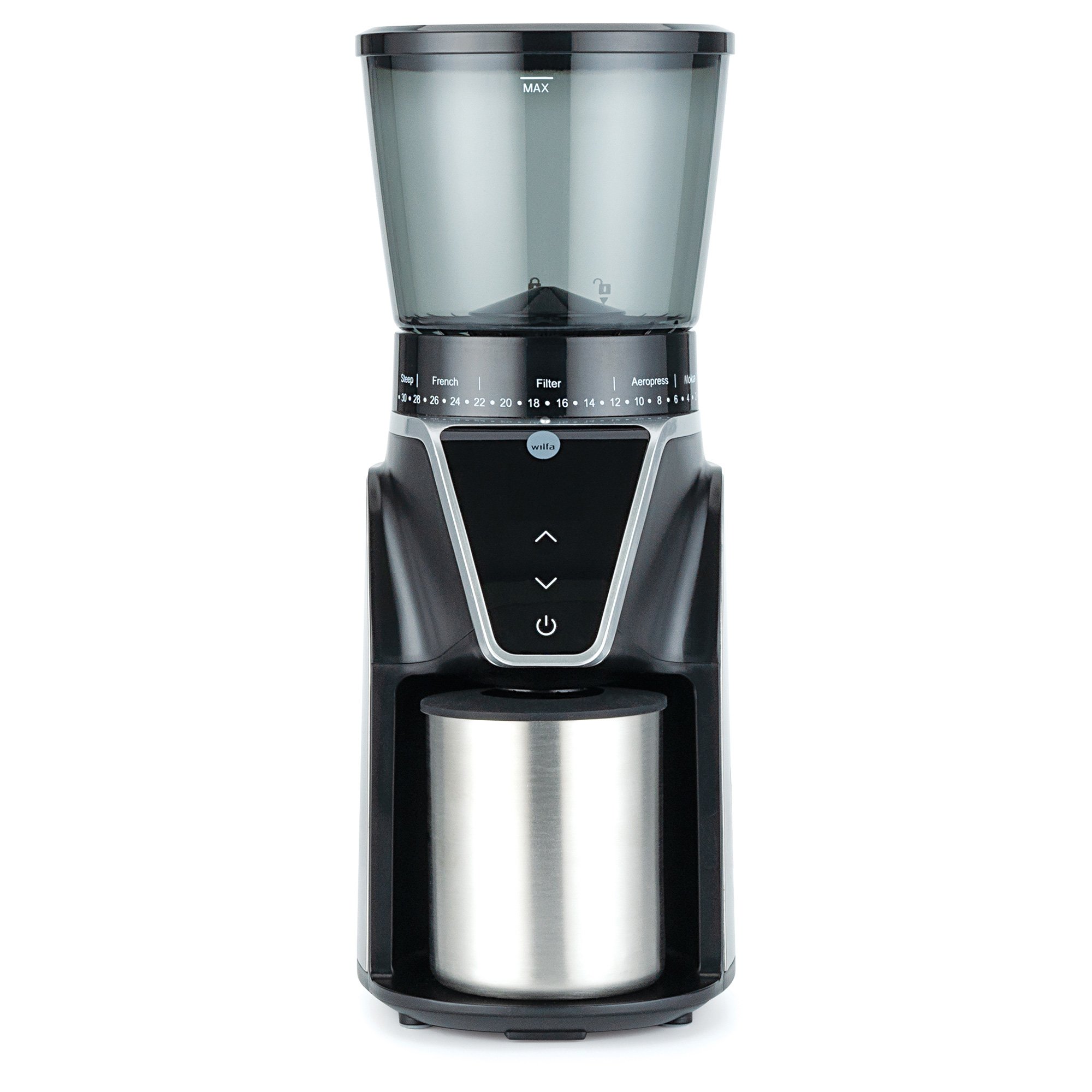 Läs mer om Wilfa CG1S-275 kaffekvarn, silver