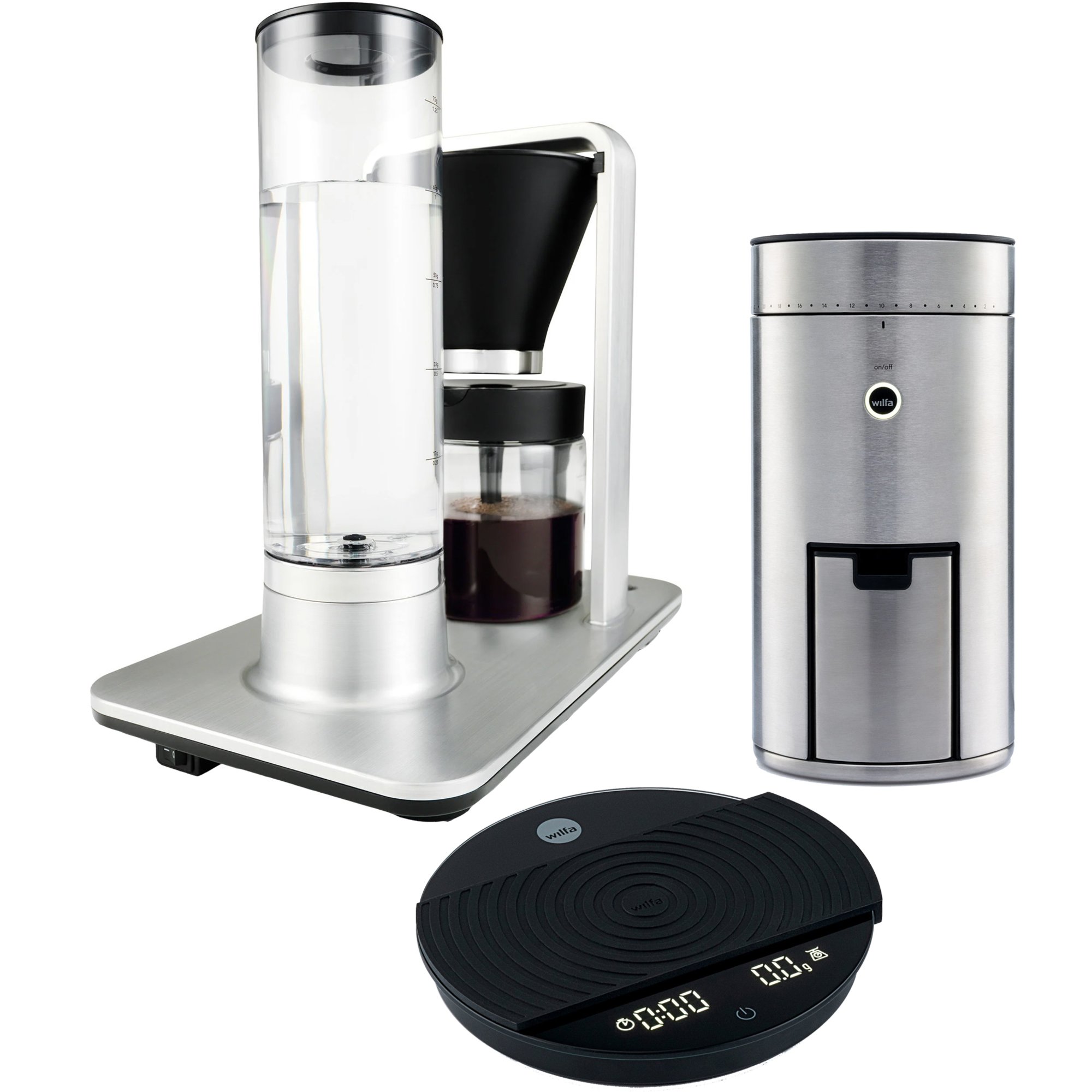 Läs mer om Wilfa Kaffebryggare WSP-2A + kaffekvarn WSFB-100S
