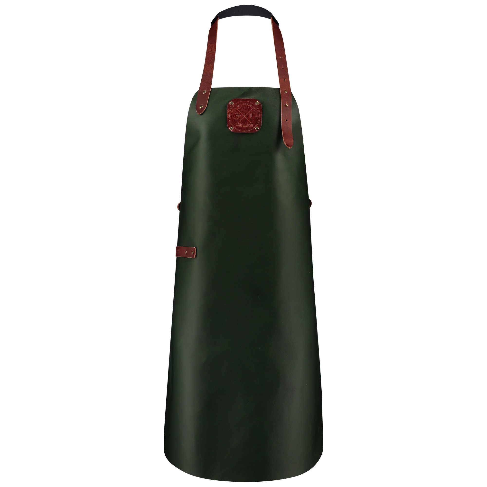 Witloft Matlagningsförkläde Läder Grön/Cognac