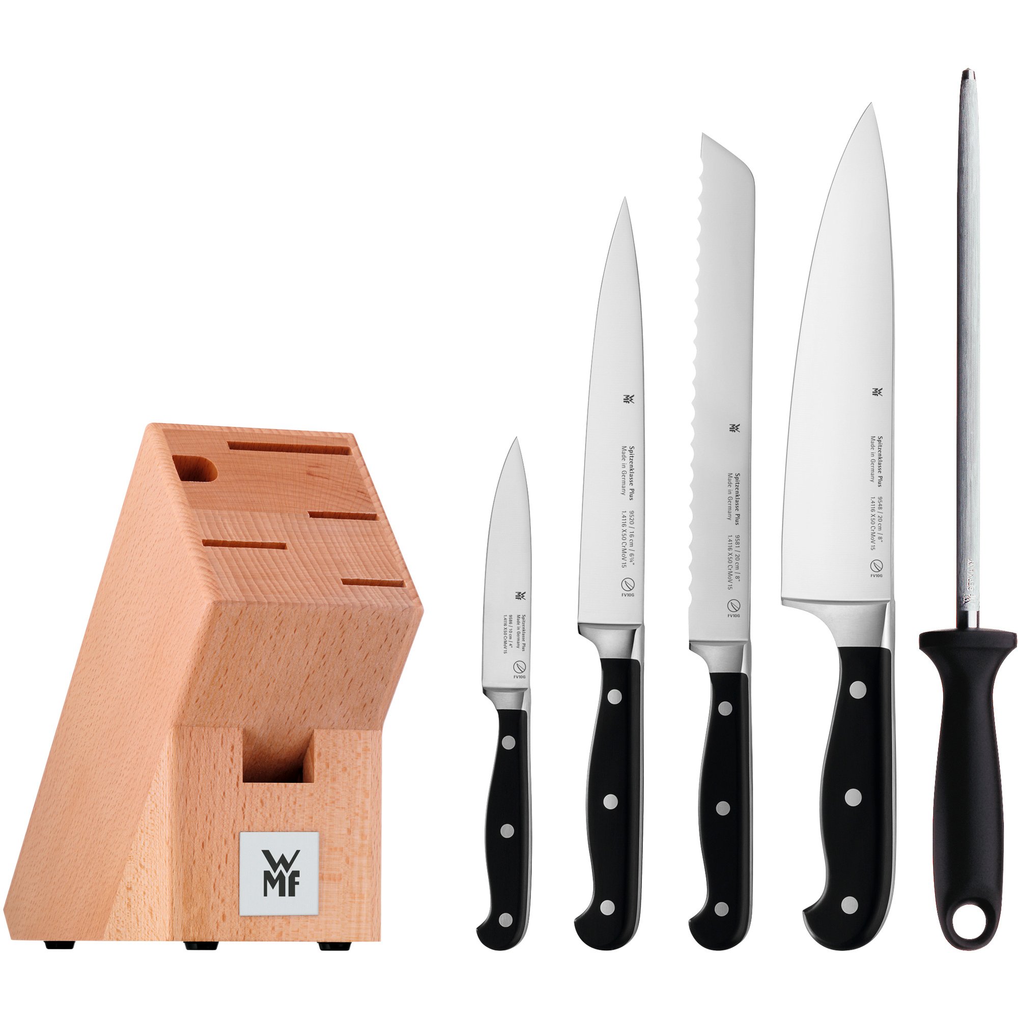 WMF Spitzenklasse Plus Knivset med knivblock
