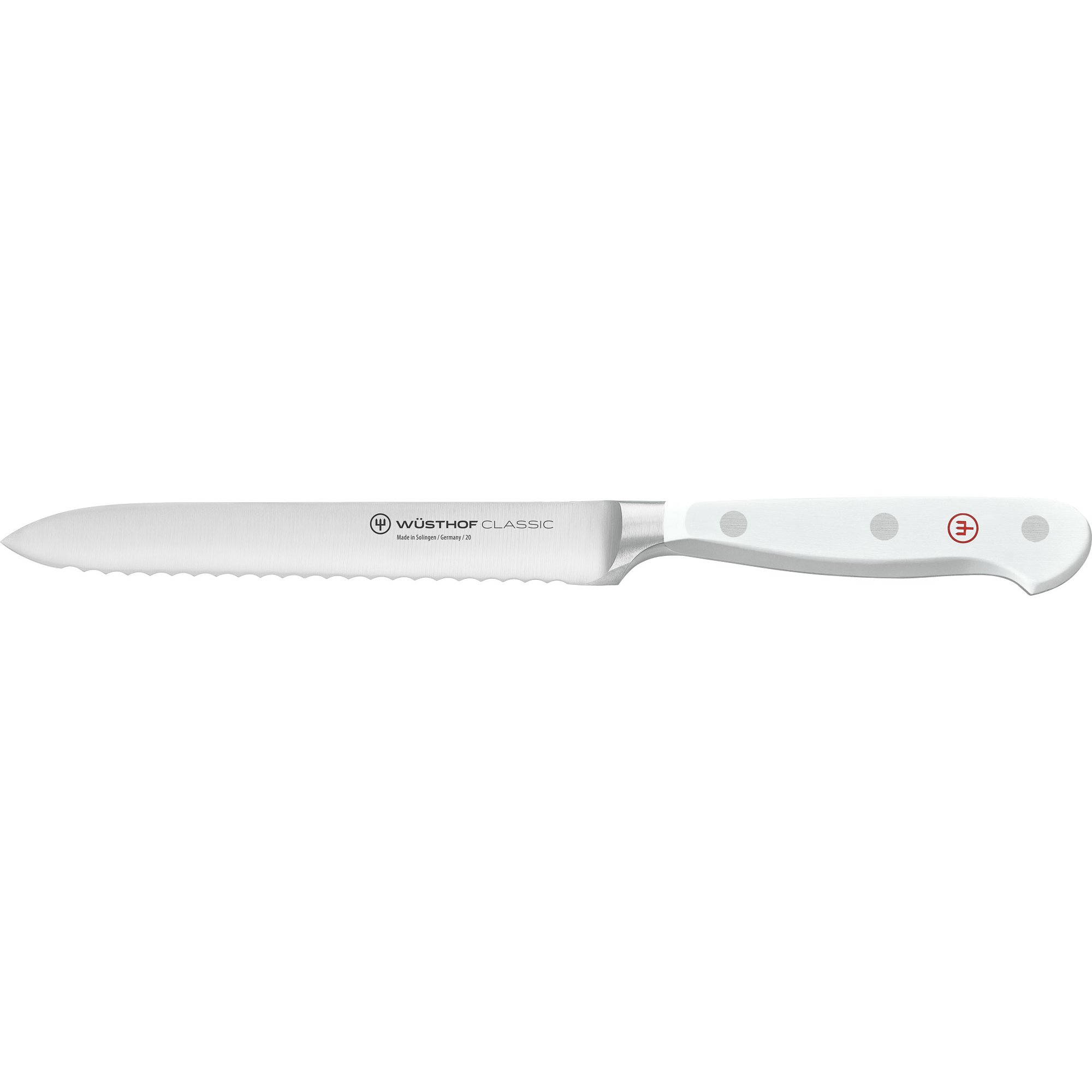 Wüsthof Classic hvid lille brødkniv
