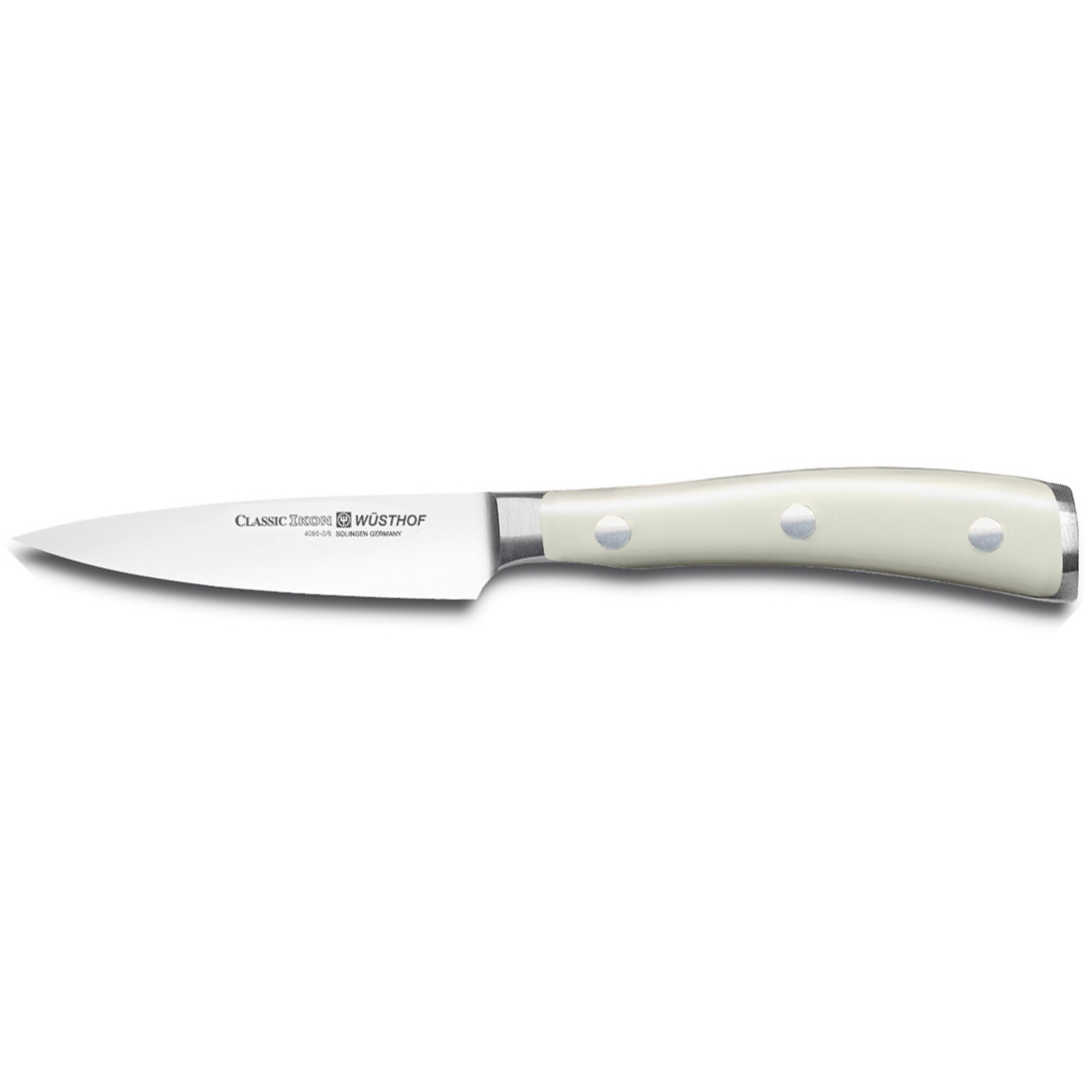 Wüsthof Classic Ikon Skrellekniv Hvit 9 cm