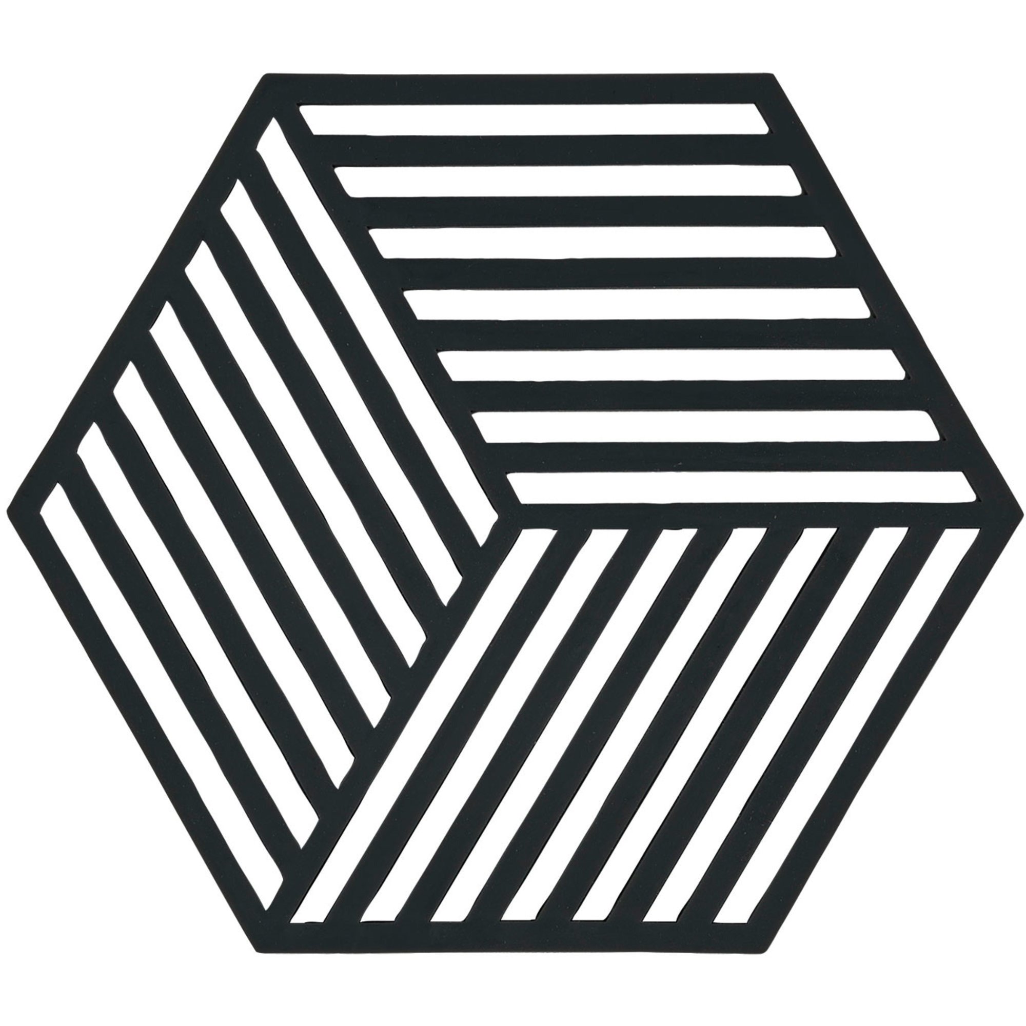 Zone Hexagon bordskåner, sort