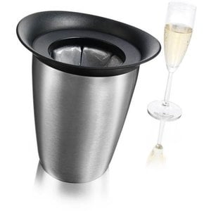 Edzard champagne cooler stainless steel Capri with stand total height 33,5 in perfect as wine cooler, champagne cooler height of champagne cooler 9,1 in 