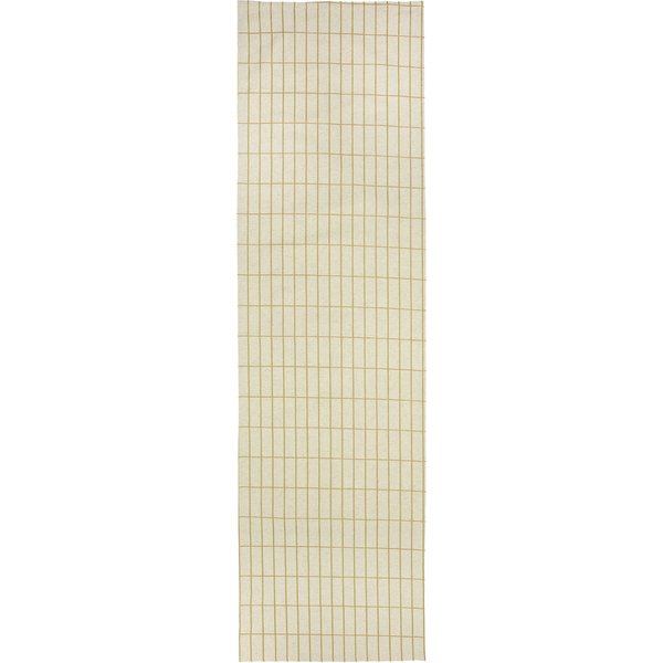 Pieni Tiiliskivi kaitaliina, 47x150 cm, pellava/kulta merkiltä Marimekko