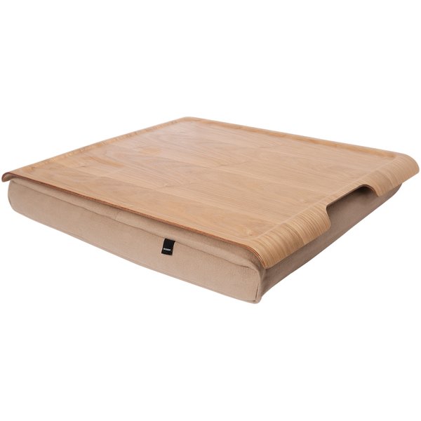 Laptray knebrett, natur/sand